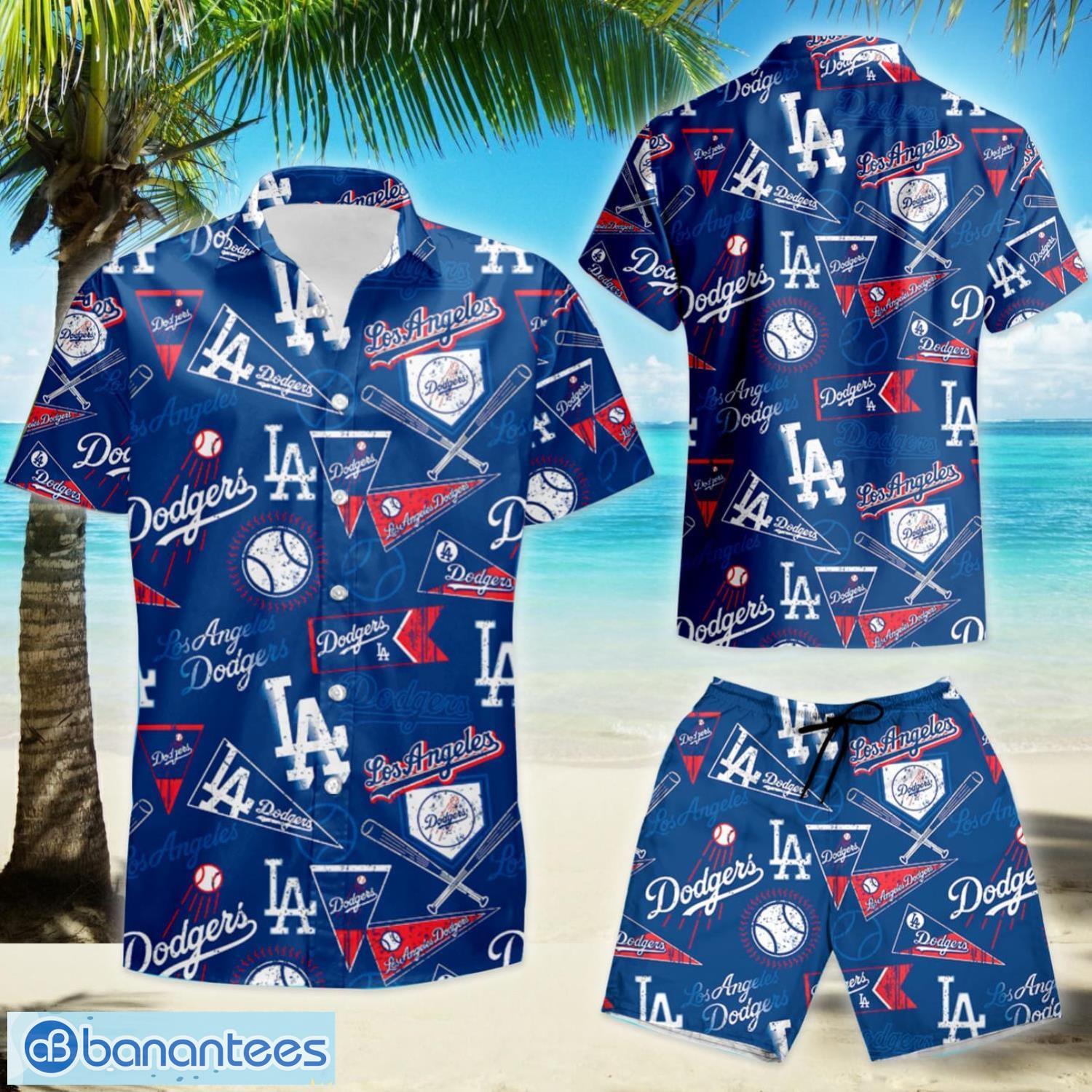 MLB Los Angeles Dodgers Logo Hot Hawaiian Shirt Gift For Men And Women  Color White - Banantees