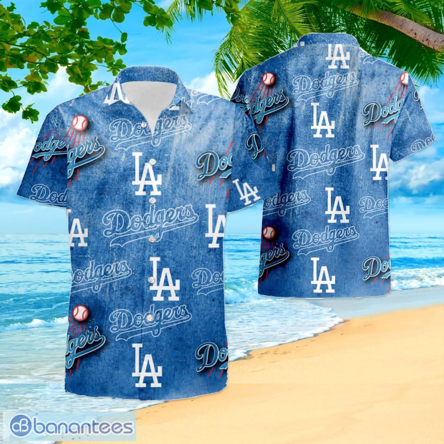 MLB Summer Aloha Los Angeles Dodgers Logo Hawaiian Shirt For Fans