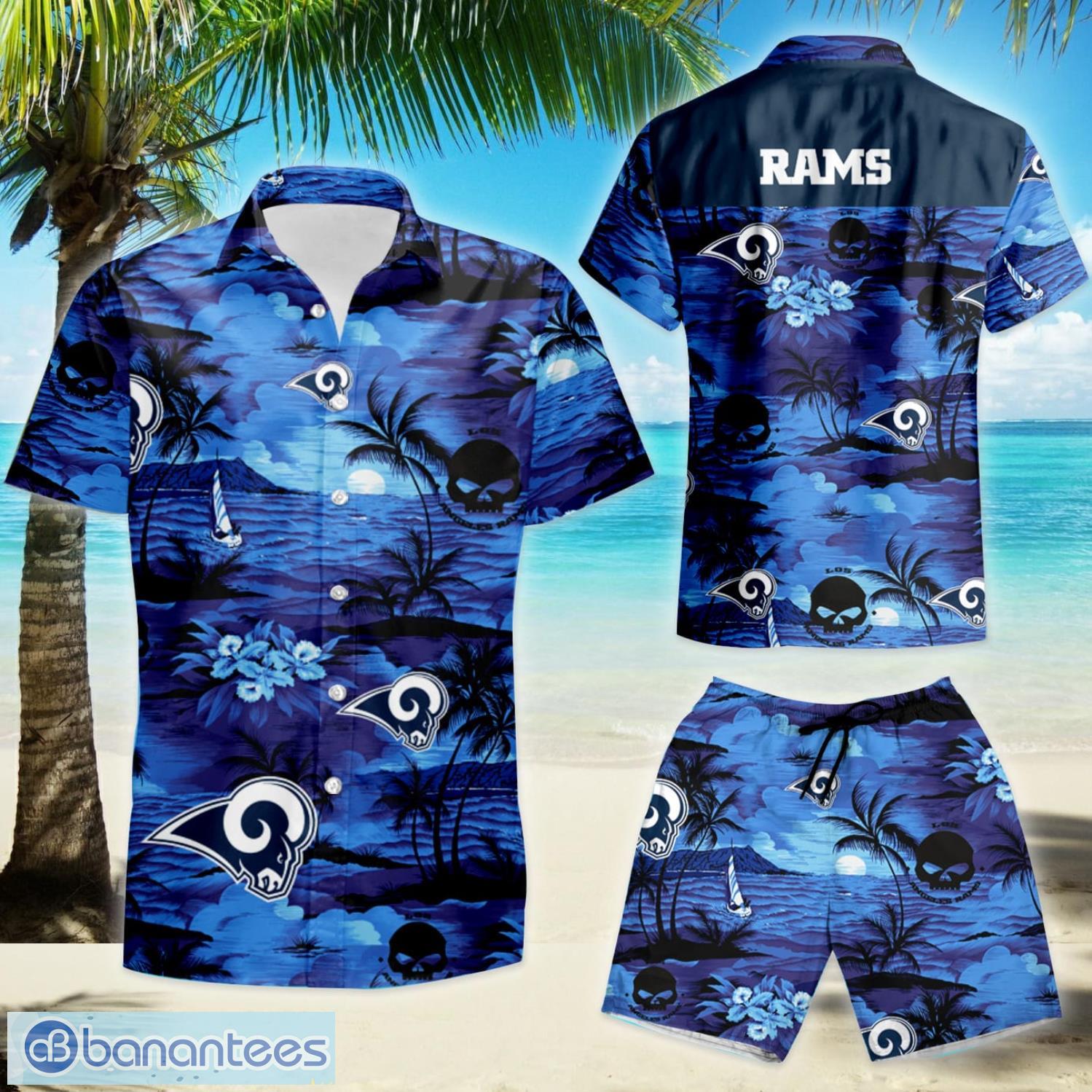 Nhl Los Angeles Rams Hawaiian Shirt And Shorts Summer Vacation Gift -  Banantees