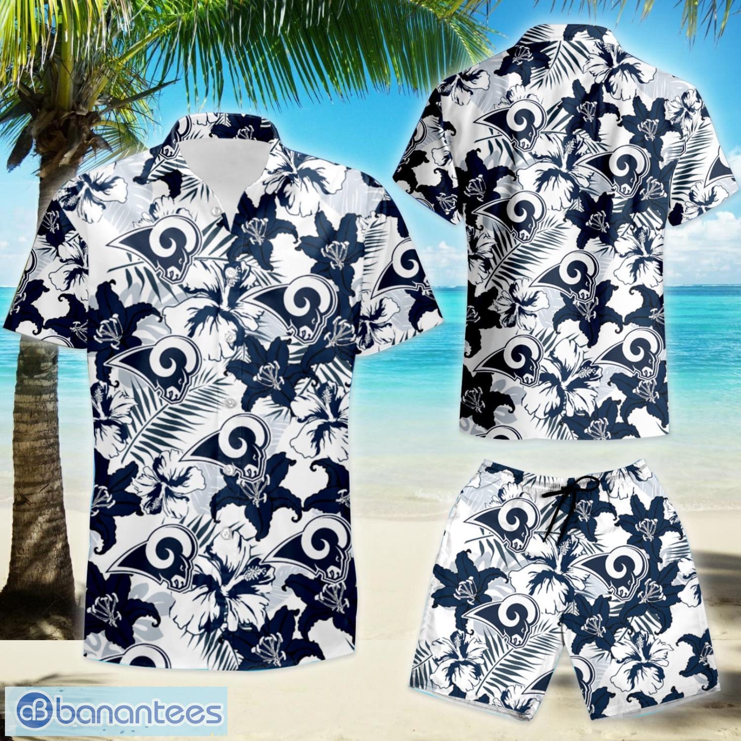 Nhl Los Angeles Rams Hawaiian Shirt And Shorts Summer Vacation Gift -  Banantees