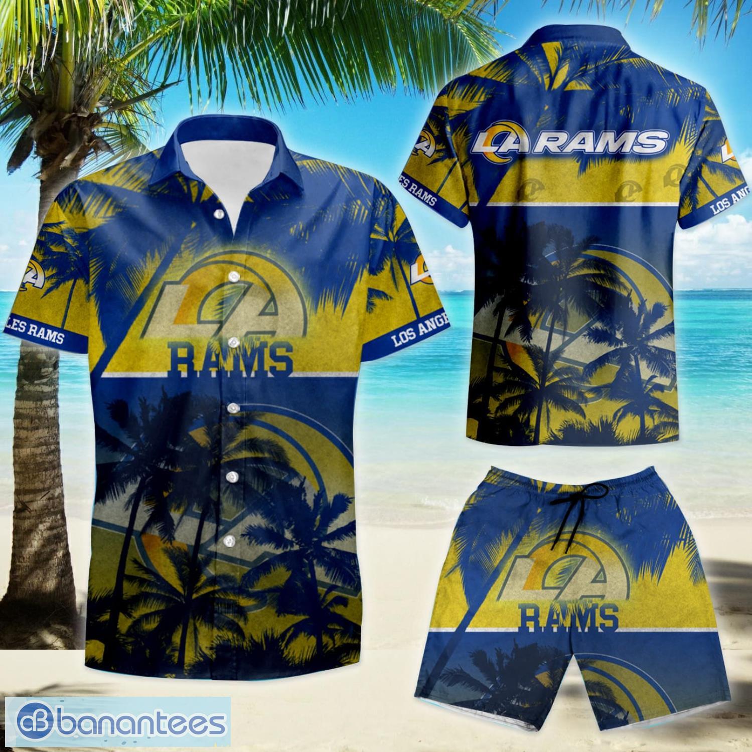 Los Angeles Rams All Over Print Logo And Coconut Trending Summer