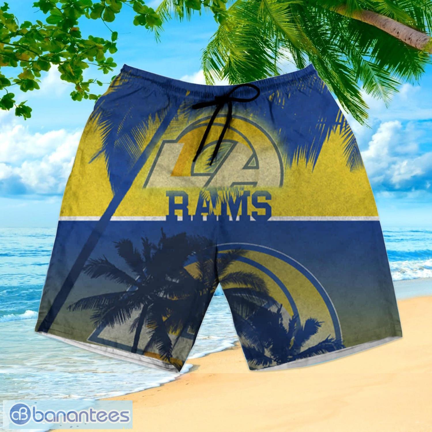 Nhl Los Angeles Rams Hawaiian Shirt And Shorts Summer Vacation Gift -  Banantees