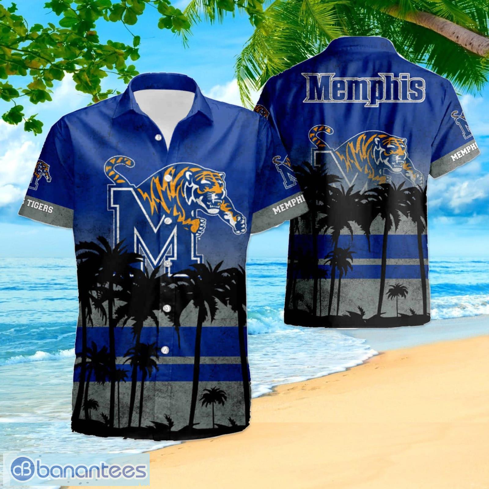 Memphis Tigers Cute Black Cat Hawaiian Shirt And Shorts Funny Summer Gift -  Banantees