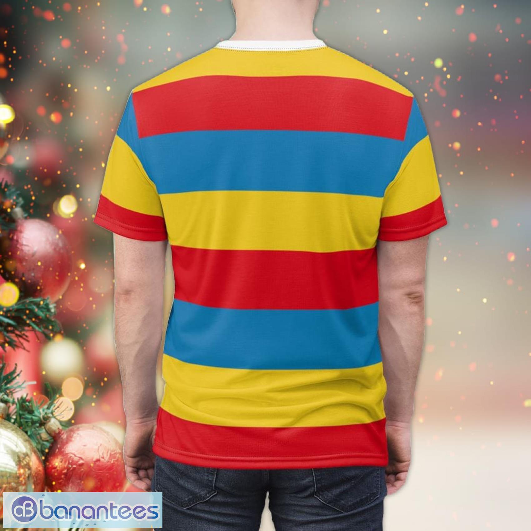 Red And Yellow Striped Shirt