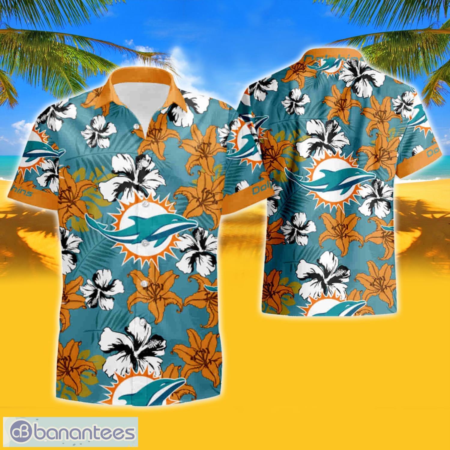 Miami Dolphins Summer Floral Hawaiian Shorts Gift For Fans