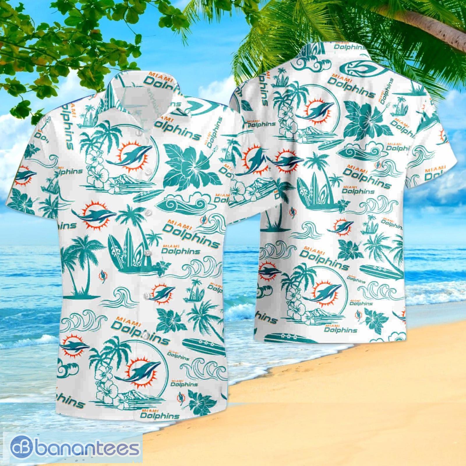 Miami Dolphins Island Hawaii Summer Hawaiian Shirt For Men And Women -  Banantees