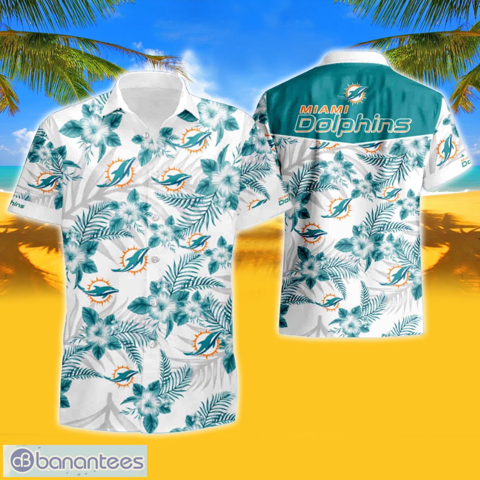 Miami Dolphins Hawaiian Summer Beach Shirt Full Over Print - Banantees