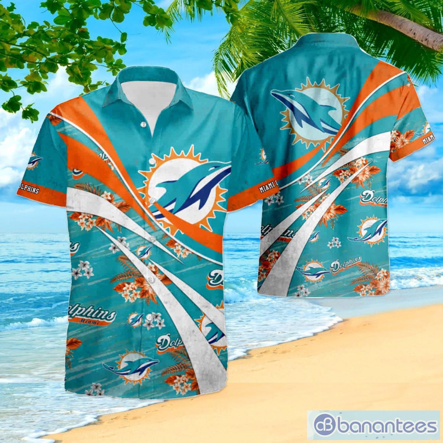 Nfl Miami Dolphins 3D Hawaiian Shirt Style Hot Summer 04 Men And Women For  Fans - Banantees