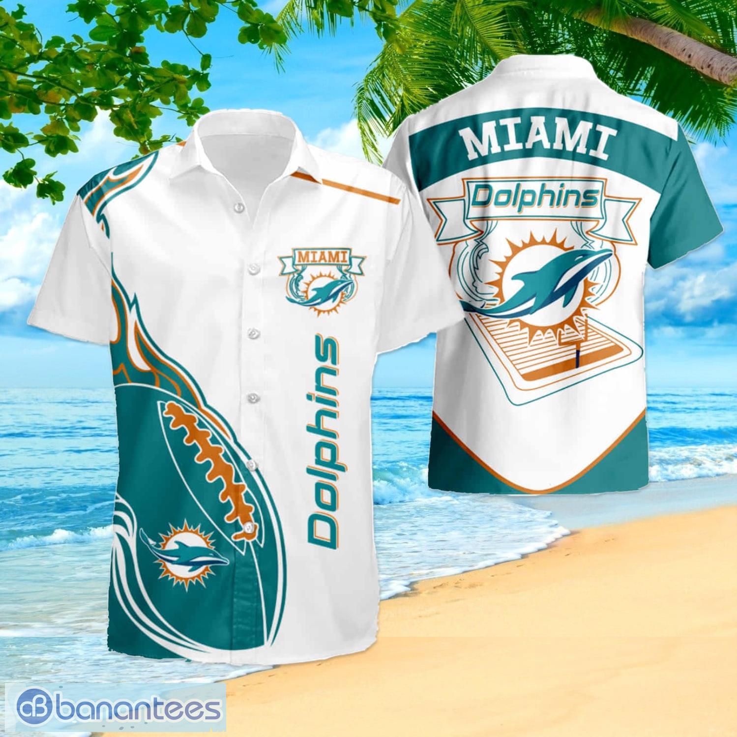 Miami Dolphins N04 Hawaiian Shirt And Shorts Best Gift For Summer Vacation  - Banantees