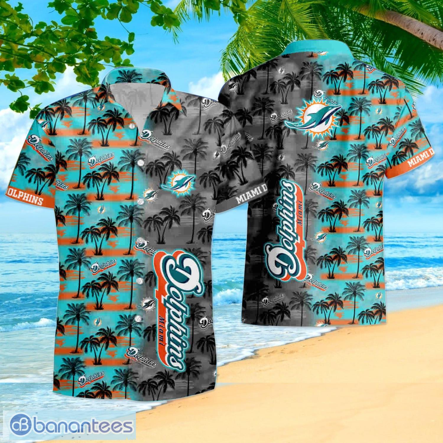 Miami Dolphins Sport Hawaiian Shirt NFL Teams Black Gift For Men And Women