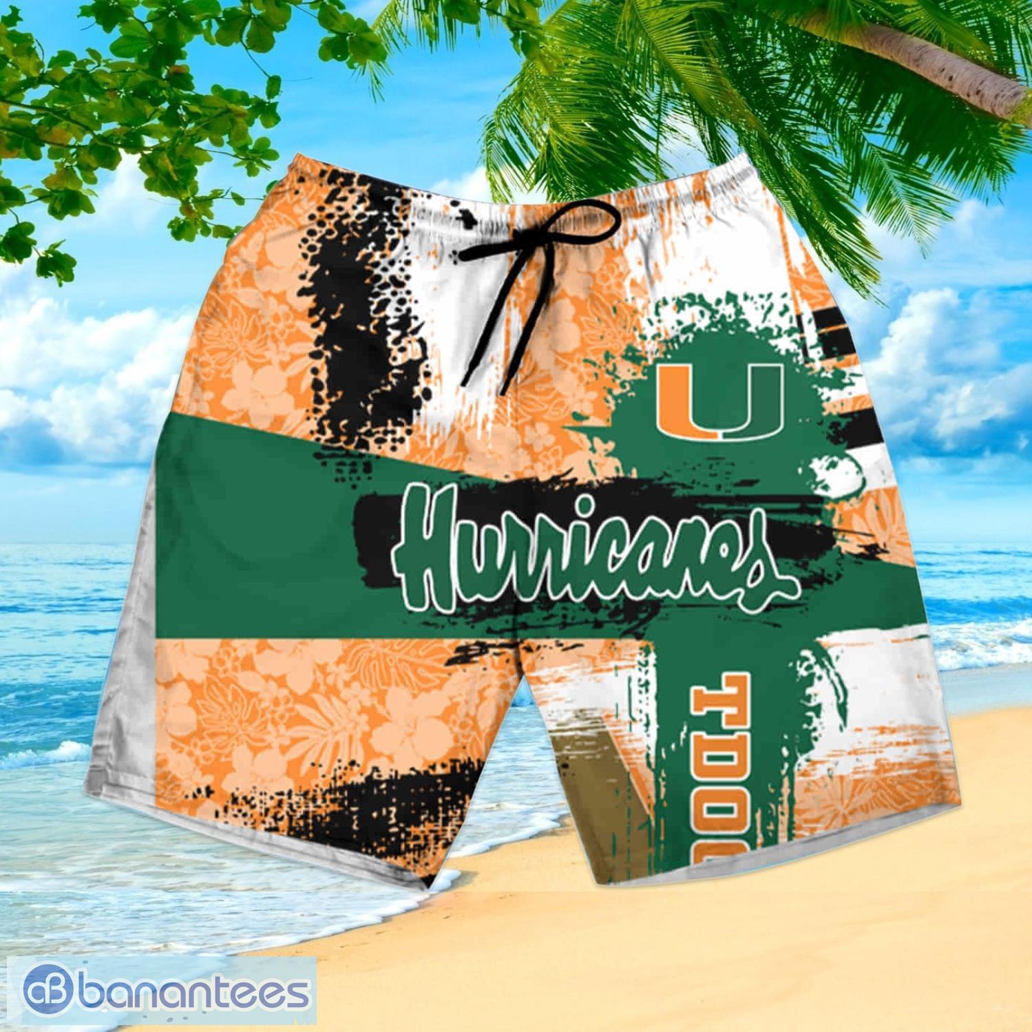 Custom Name And Number Miami Hurricanes New Gift For Summer Beach