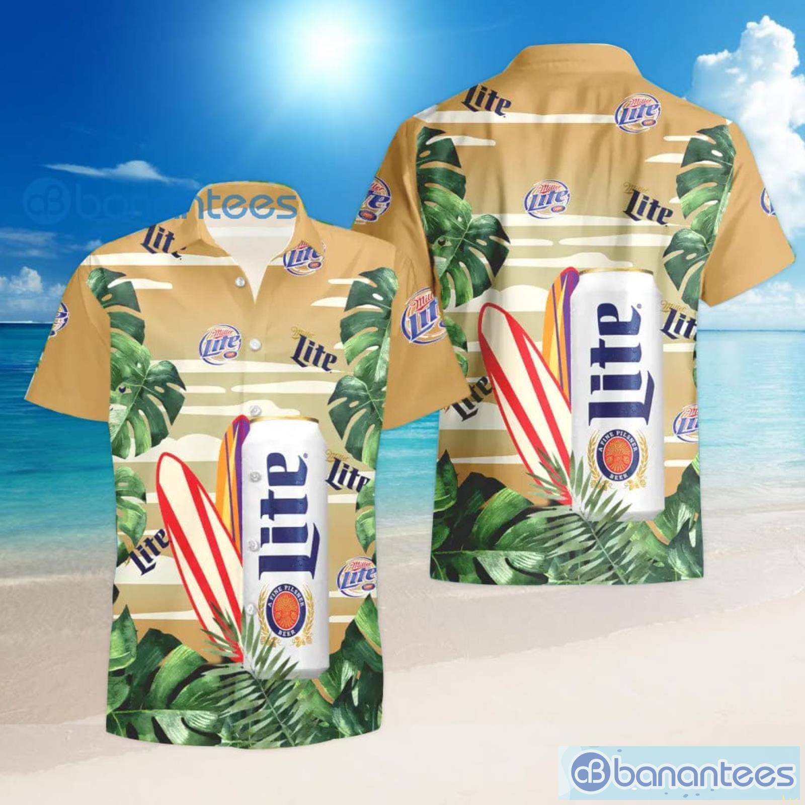 Floral Corona Light Beer Hawaiian Shirts And Beach Shorts