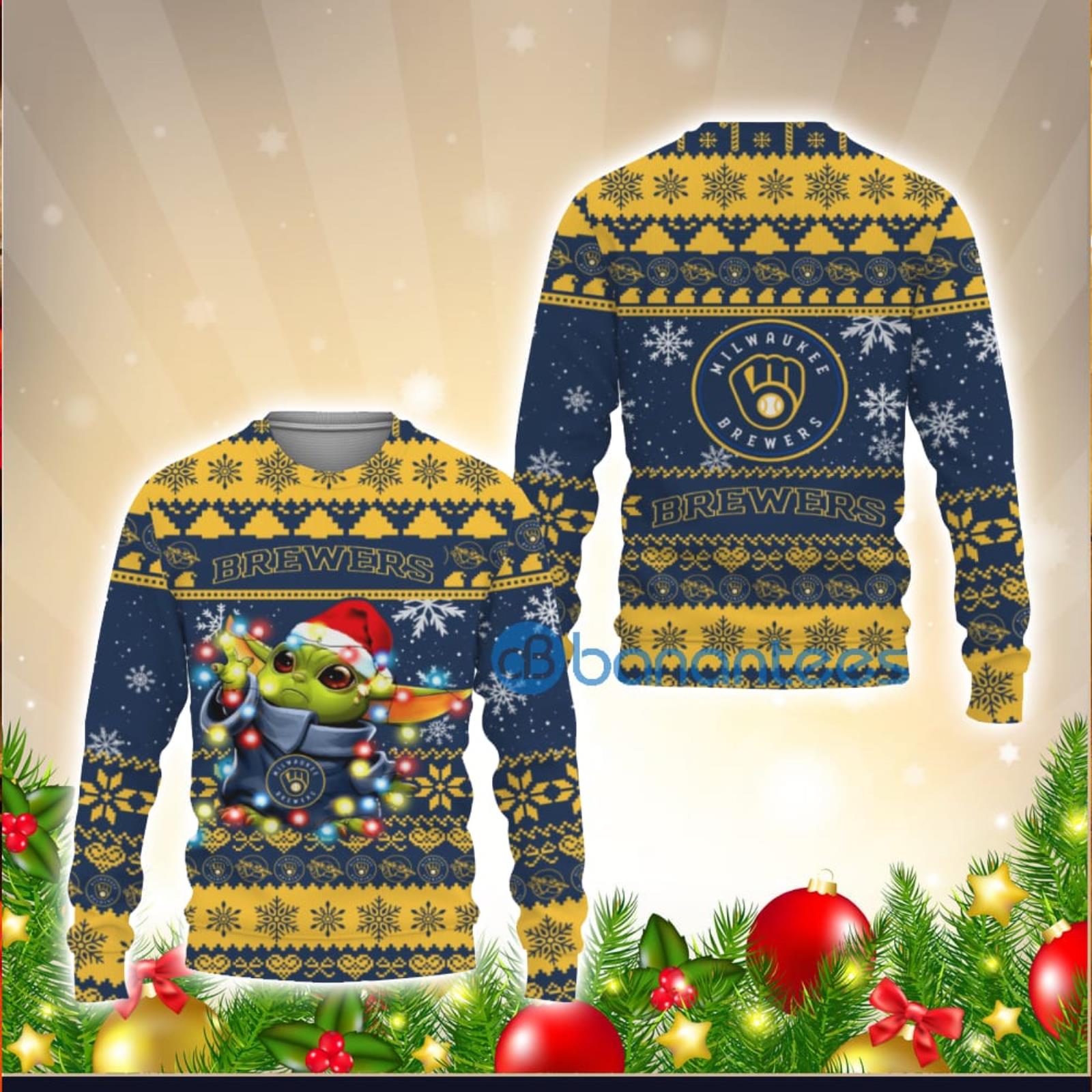 Milwaukee Brewers MLB Funny Grinch I Hate Morning People Unisex 3D Ugly  Christmas Sweater Christmas Gift For Men And Women - Banantees