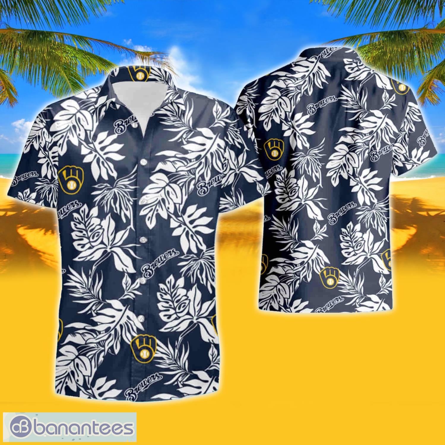 Milwaukee Brewers Hawaiian Shirt Seaside Aloha Shirt - Trendy Aloha