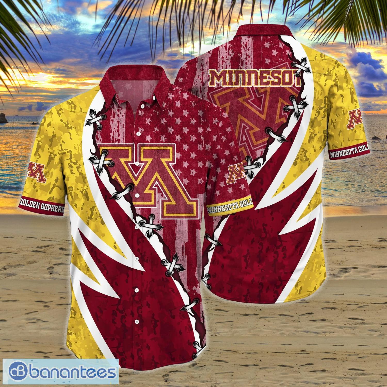 Minnesota Golden Gophers NCAA3 Hawaiian Shirt Star Pattern Best Trend  Summer Gift