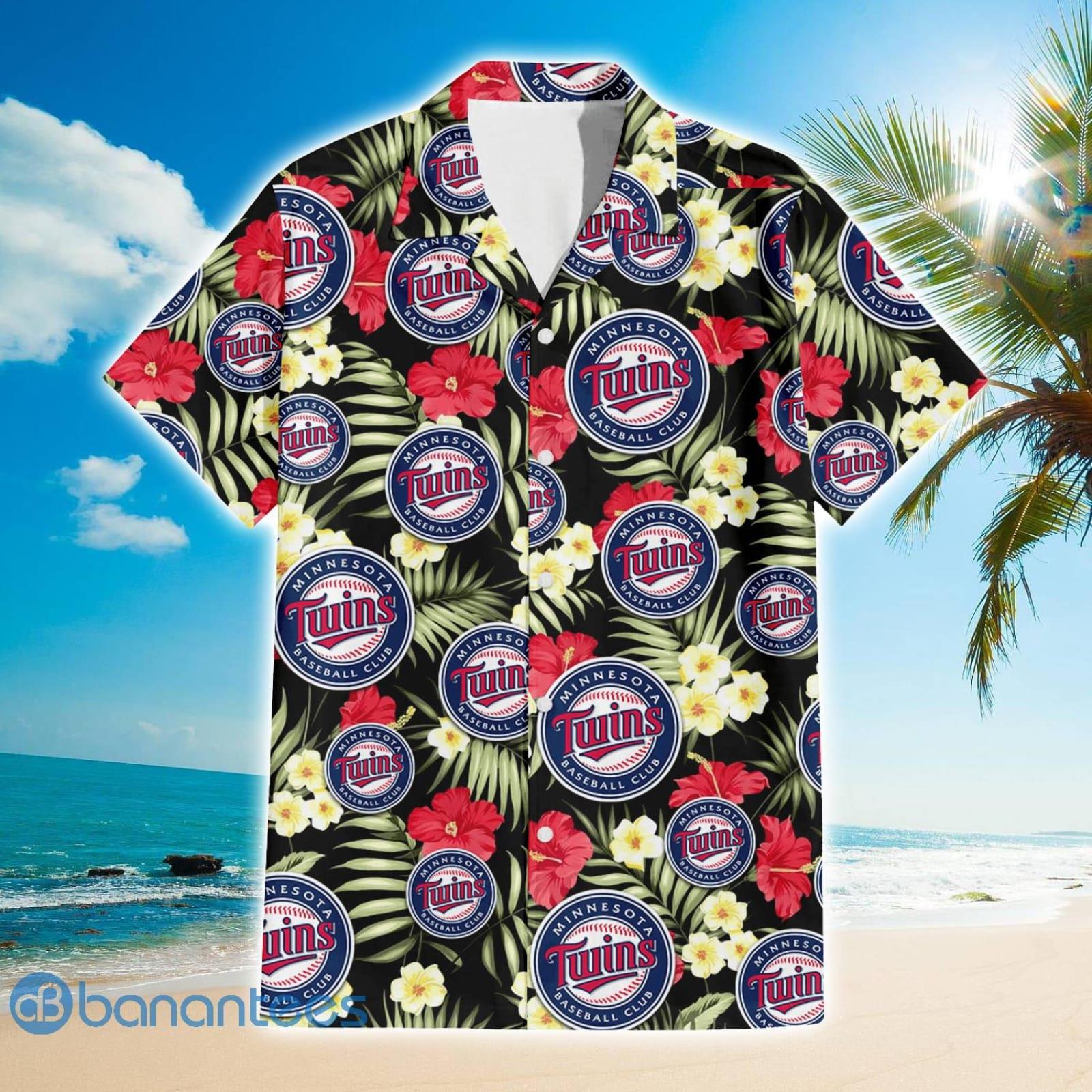 Minnesota Twins White Porcelain Flower Pink Hibiscus All Over Printed 3D  Hawaiian Shirt - Freedomdesign