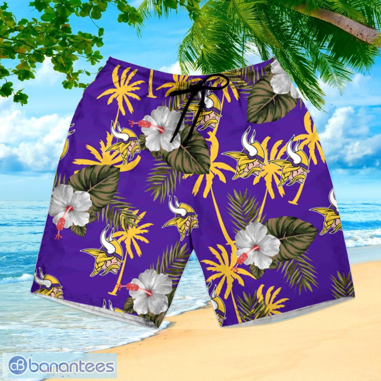 Minnesota Vikings 3D Hawaiian Shirt And Shorts For Men And Women Gift Fans  - Banantees