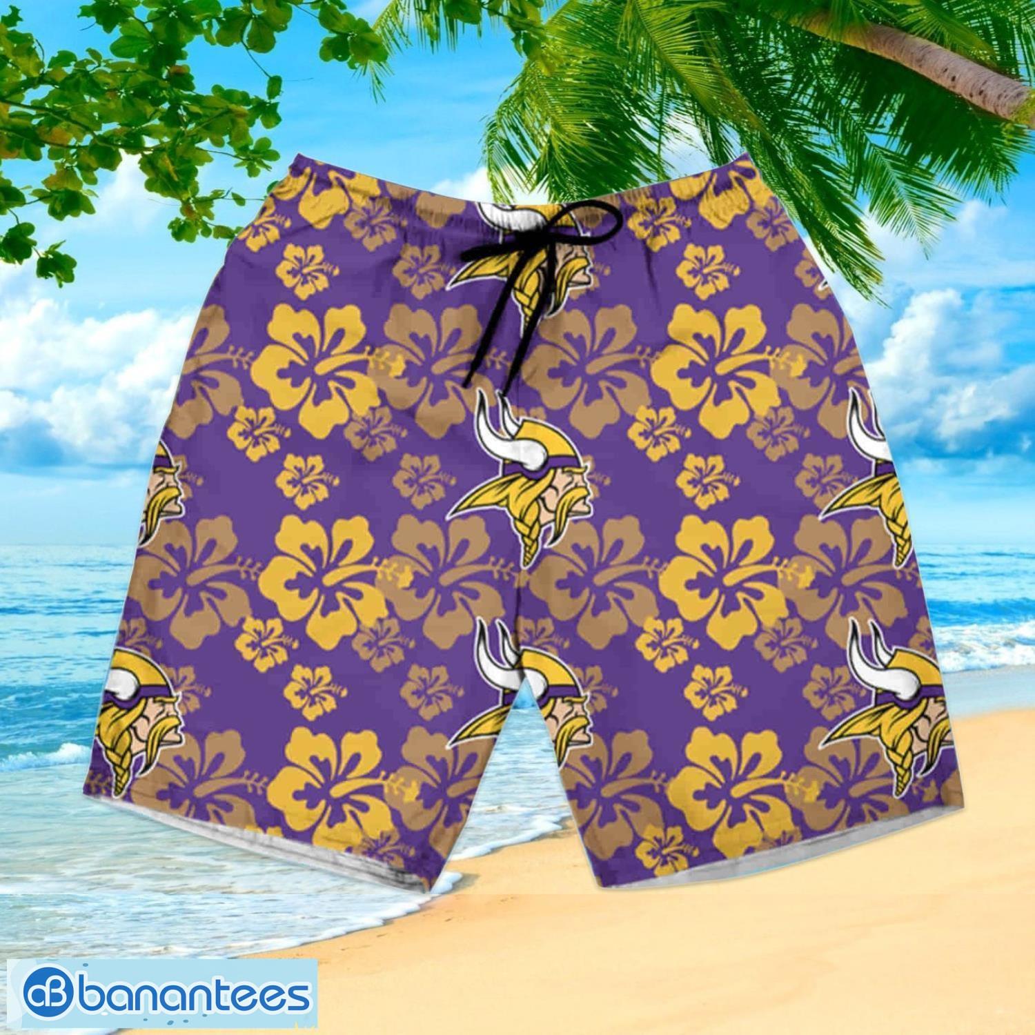 Minnesota Vikings 3D Hawaiian Shirt And Shorts For Men And Women Gift Fans  - Banantees