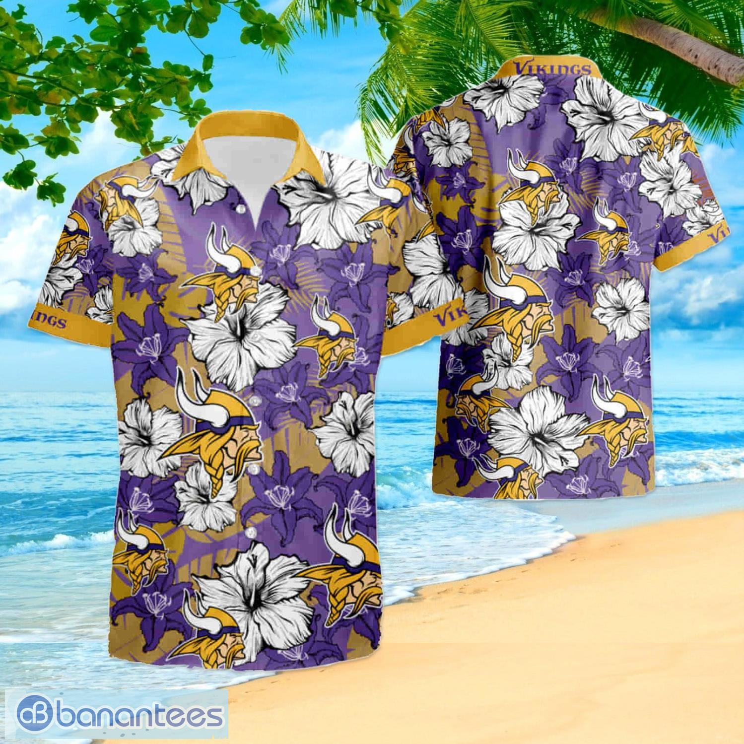 Minnesota Vikings Hawaiian Shirt And Shorts Summer Gift For Fans Product Photo 1