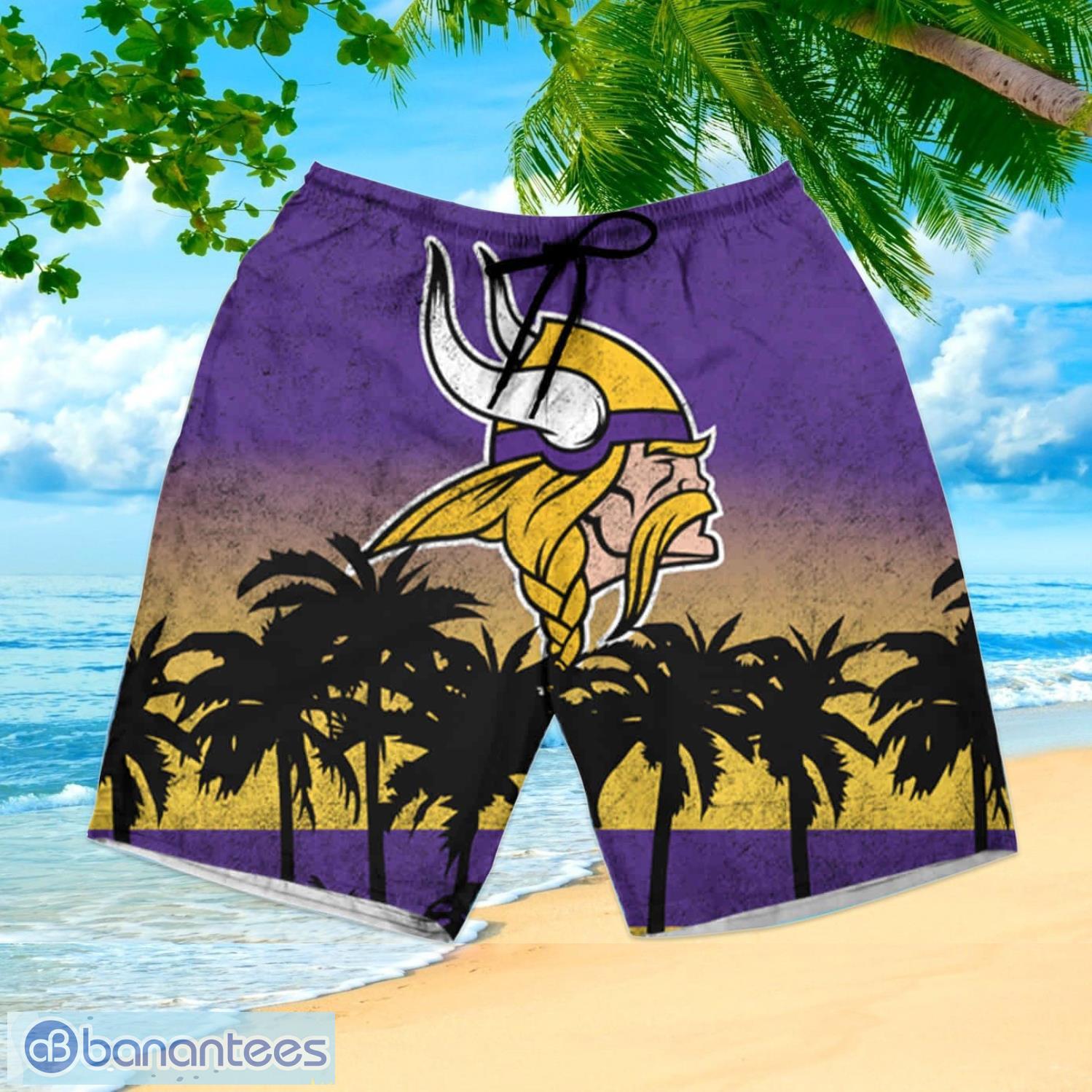 Minnesota Vikings Hawaii Shirt Beach Palm Tree Aloha Summer Gift