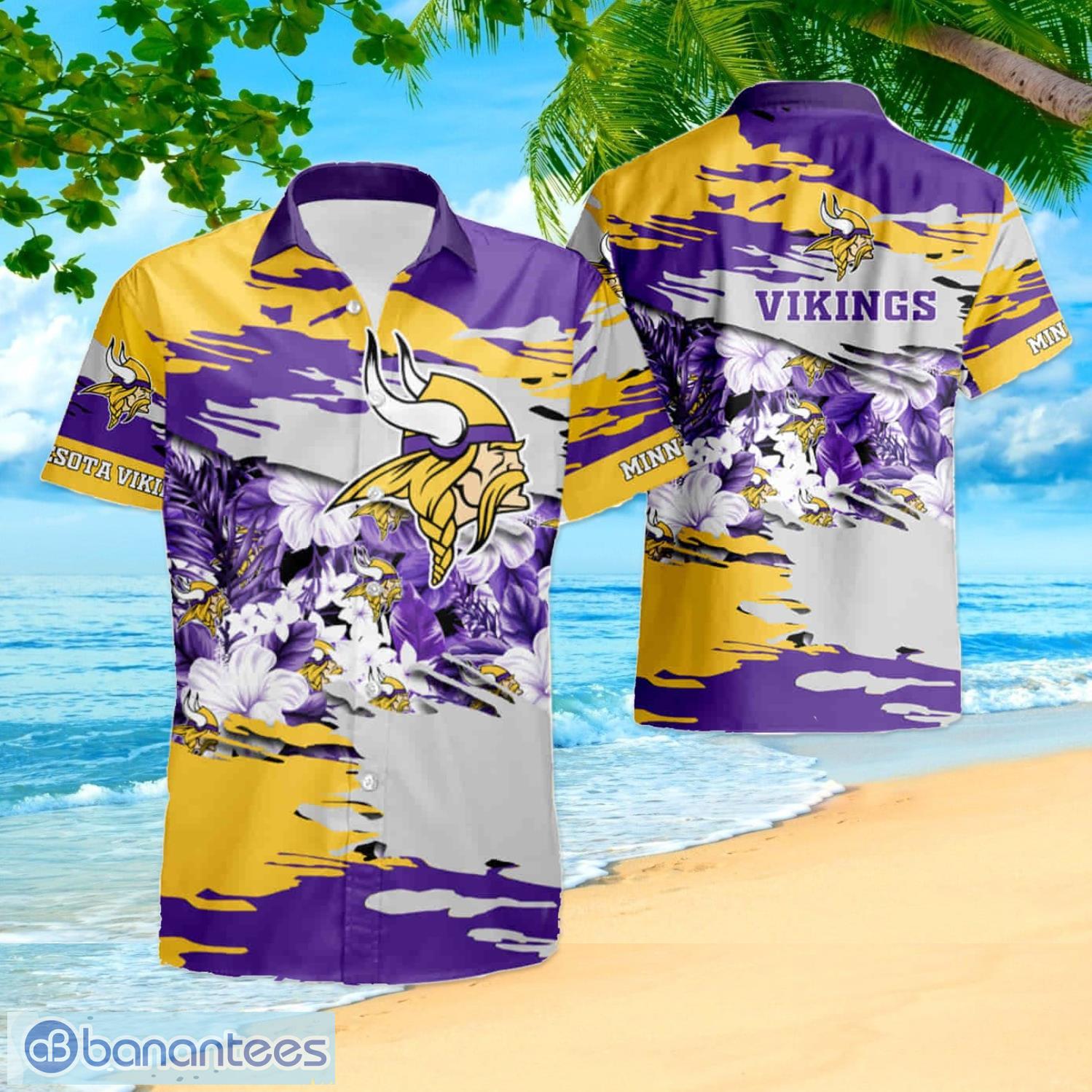 Personalized Beach Shirt Minnesota Vikings Skull For Vikings Fan