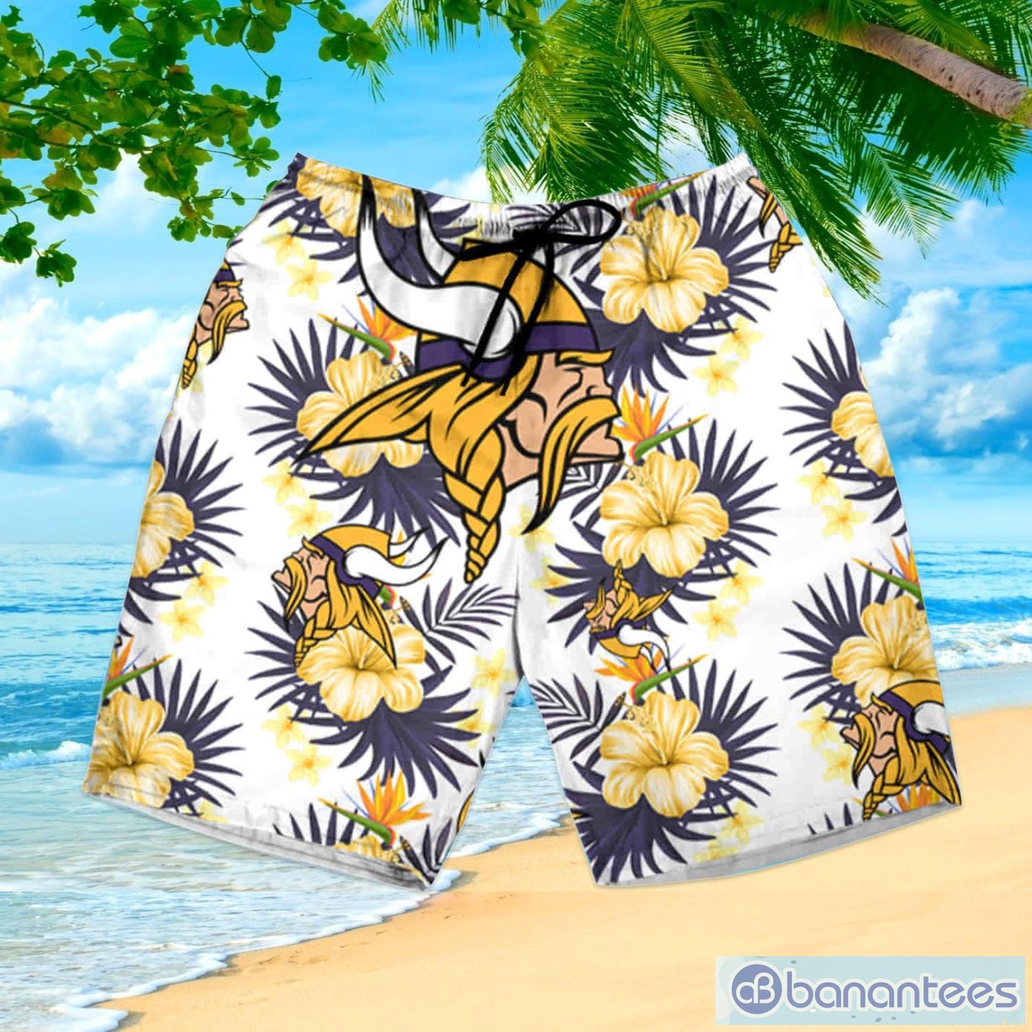 Minnesota Vikings Summer Gift Hawaiian Shirt And Shorts - Banantees