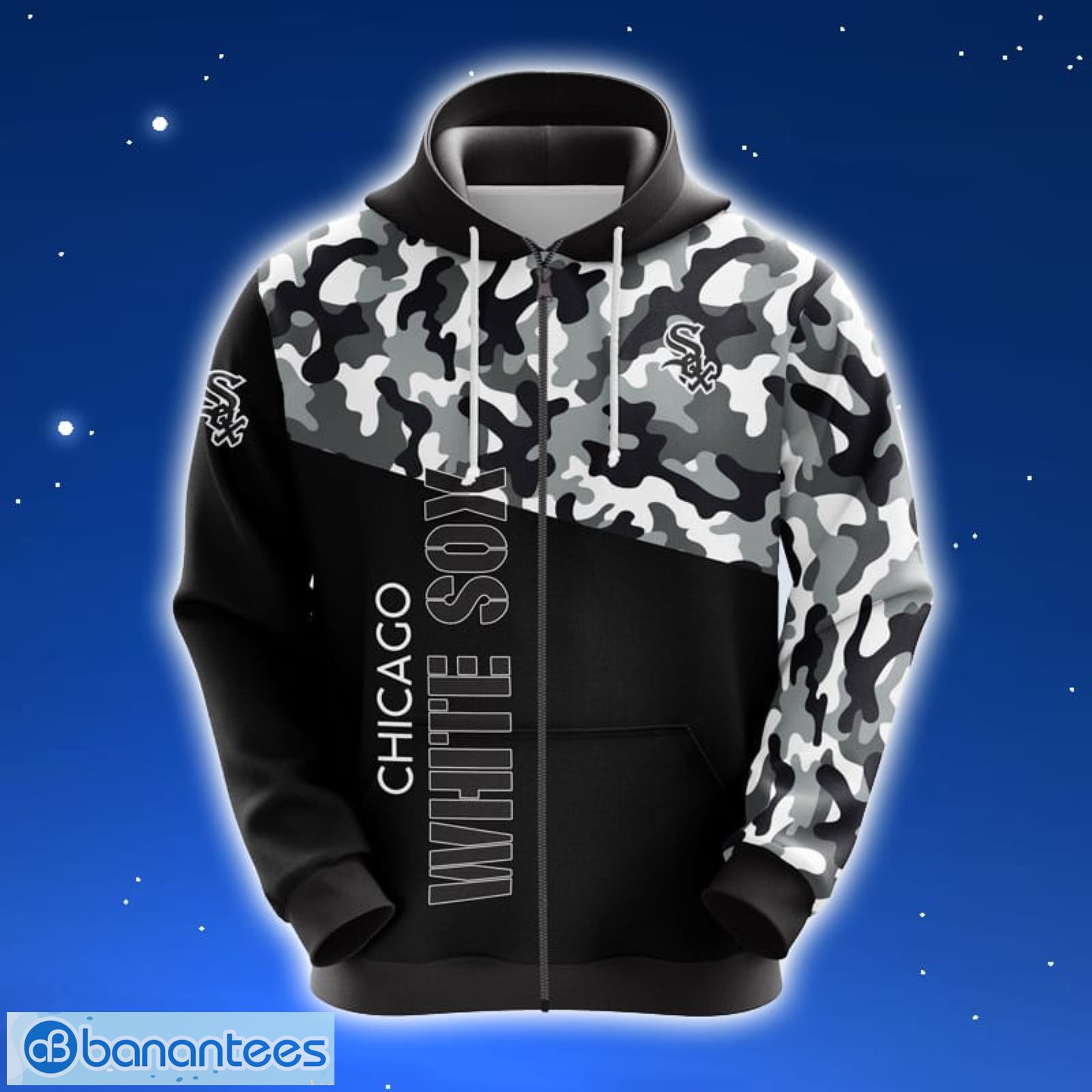 MLB Chicago White Sox Skull 3D Pullover Hoodie For Fans