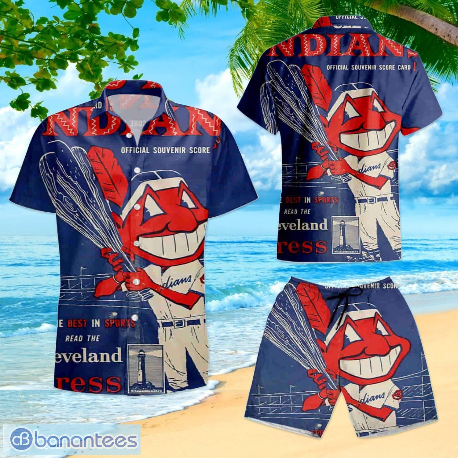 Cleveland Indians Hawaiian style shirt