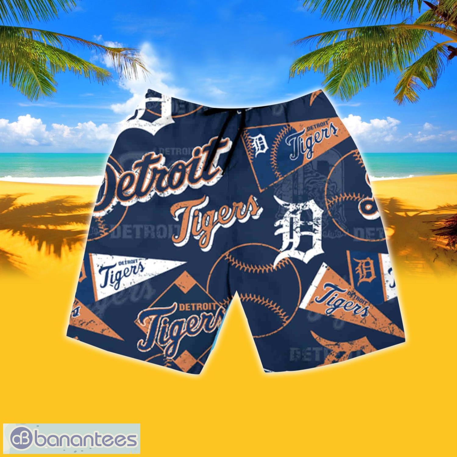 MLB Detroit Tigers Baseball Team Hawaiian Shirt And Shorts Summer Gift For  Fans - Banantees