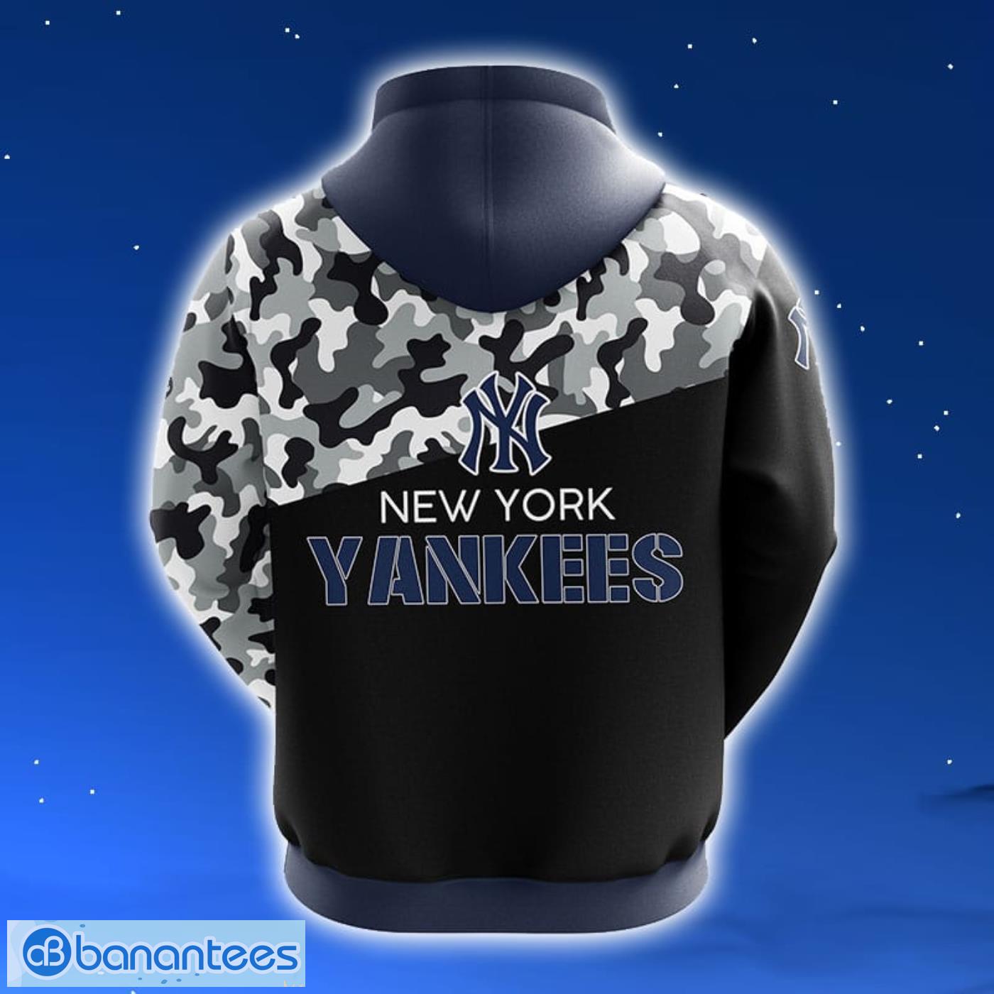 MLB New York Yankees Camouflage 3D Hoodie Zip Hoodie For Men And Women  Sport Gift - Banantees