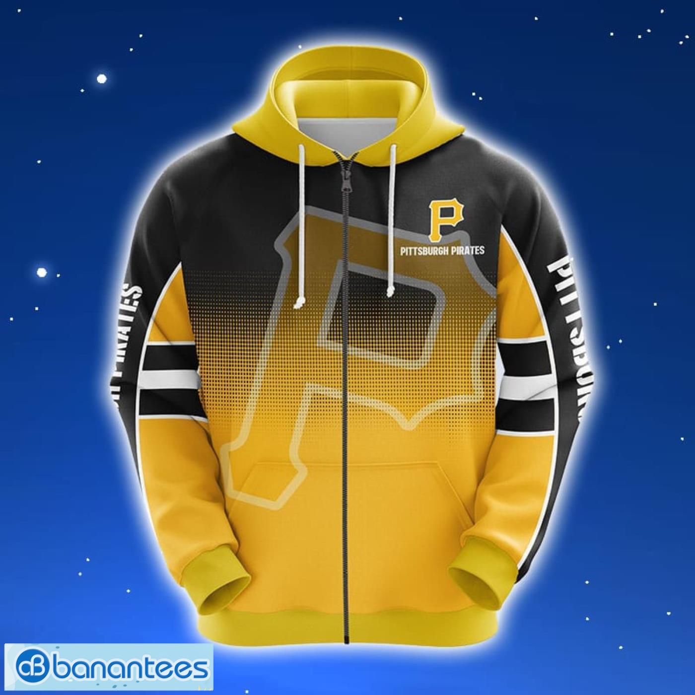 MLB Pittsburgh Pirates Yellow Unisex 3D Hoodie Zip Hoodie For Men And Women Sport Gift Product Photo 1
