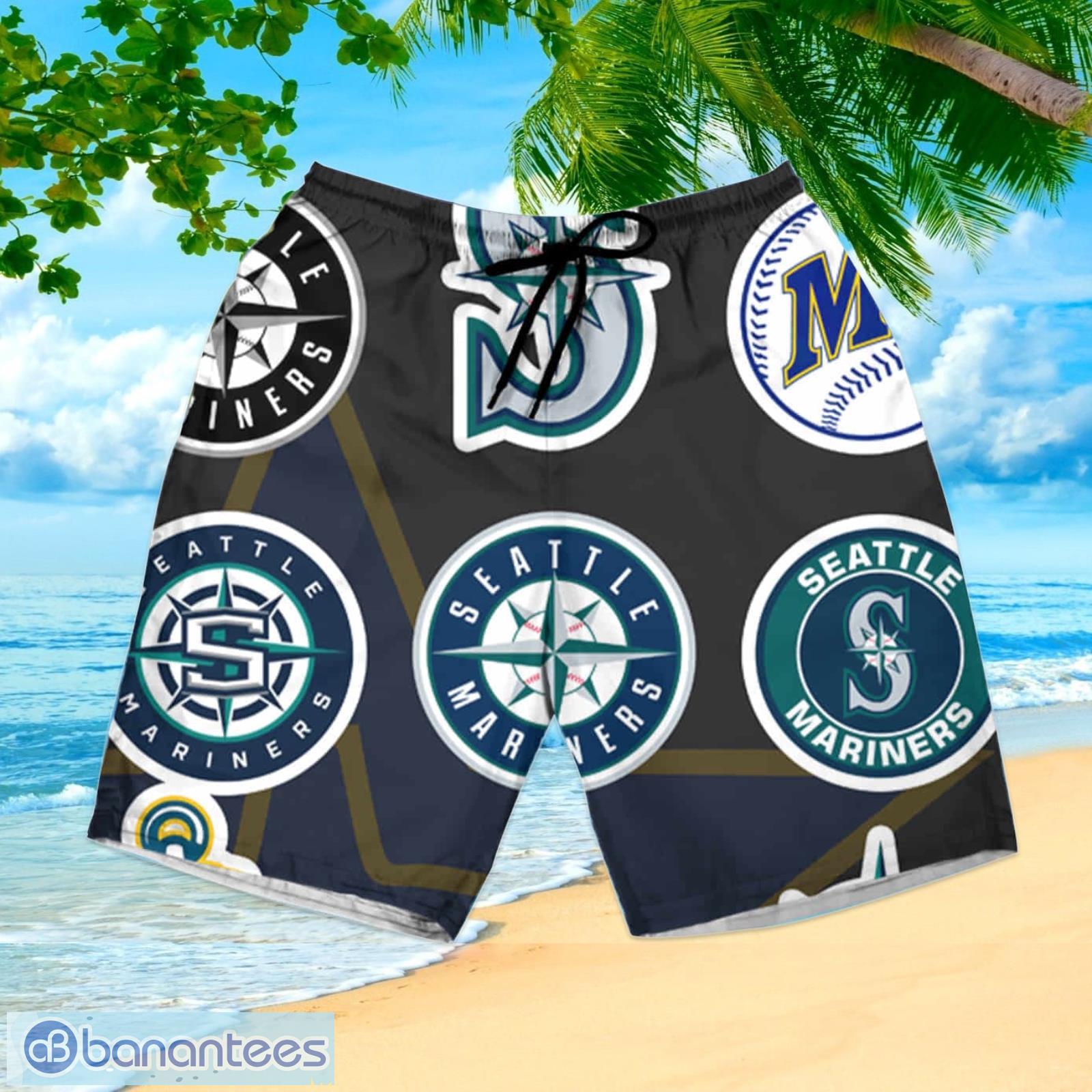 Mlb Seattle Mariners Summer Hawaiian Shirt And Shorts - Banantees