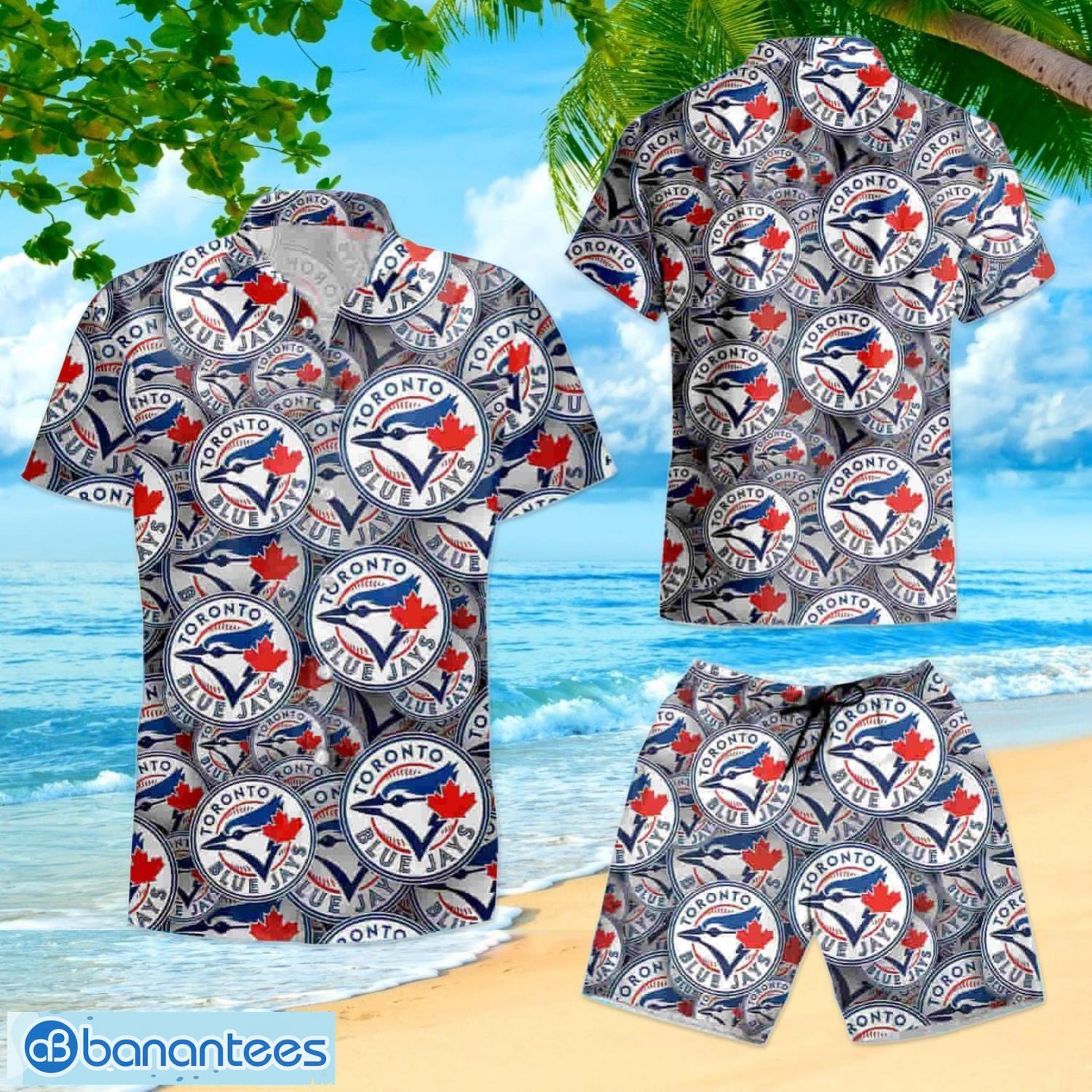 MLB Toronto Blue Jays Logo Hot Hawaiian Shirt Gift For Men And Women Color  White - Banantees
