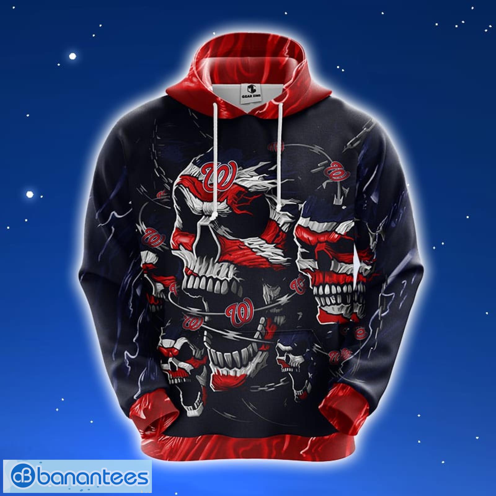 Washington Nationals MLB Custom Number And Name 3D Hoodie For Men