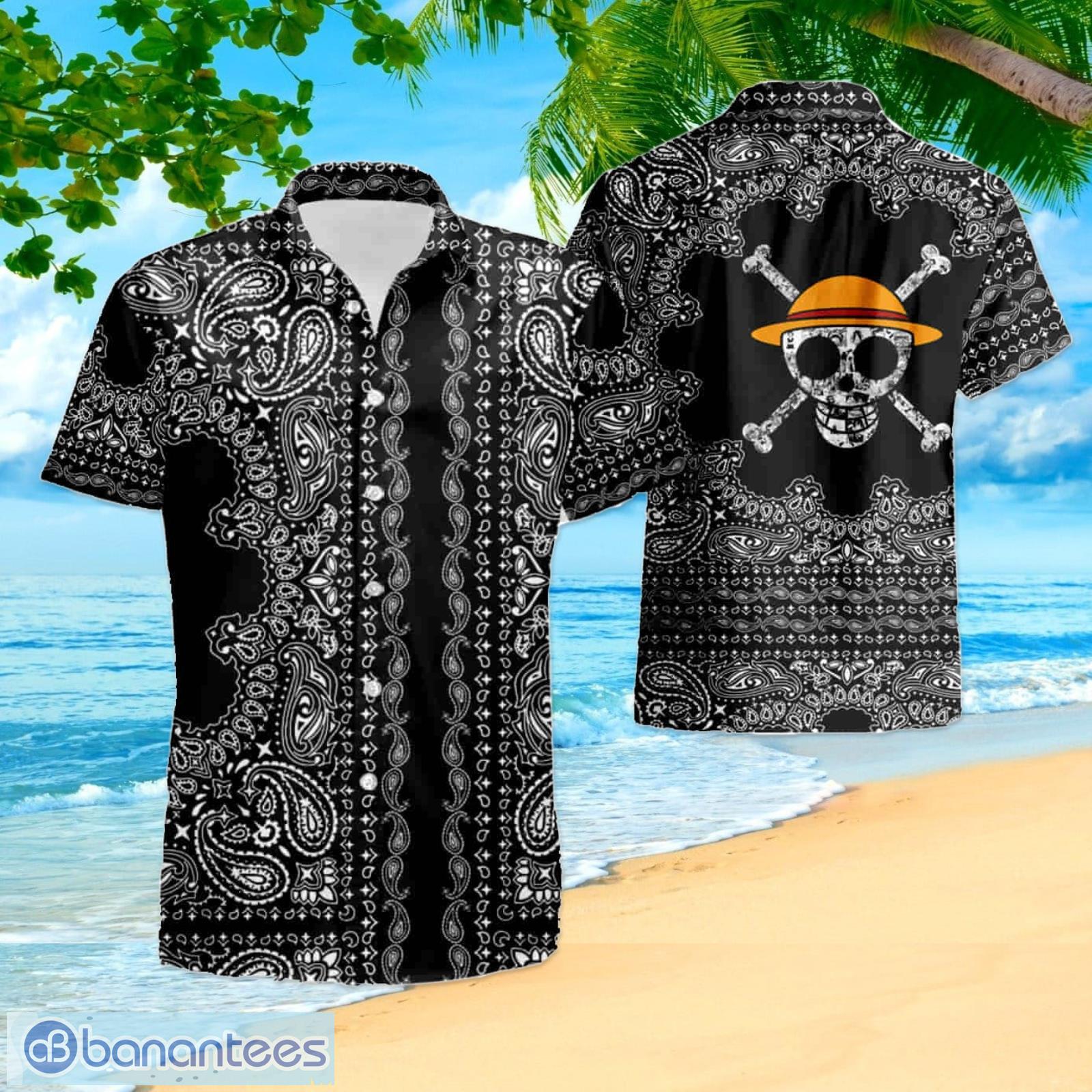 One Piece Cheap Straw Hat Pirates Logo Hawaiian Shirt