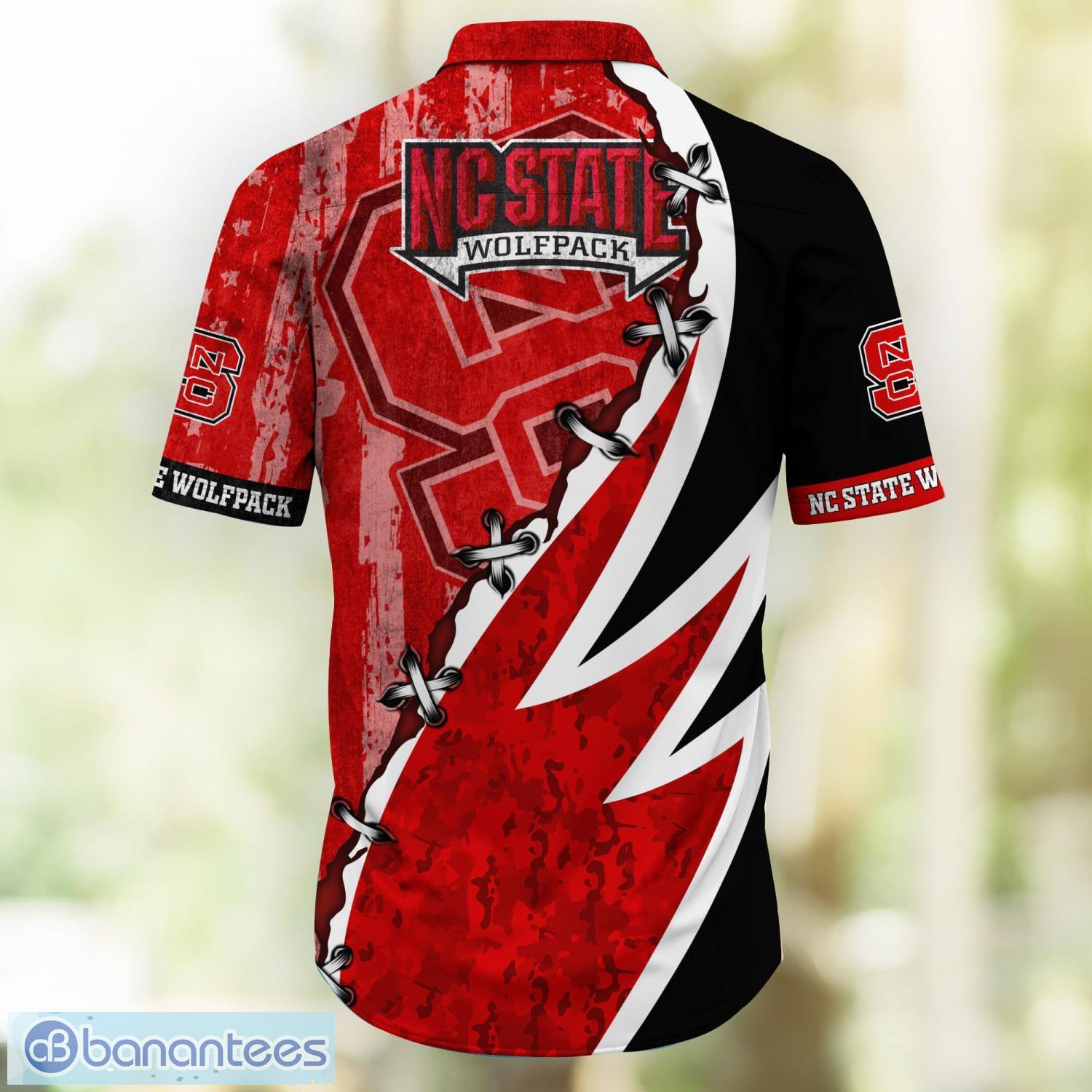 NC State Wolfpack Summer Hawaiian Shirt And Shorts For Sports Fans