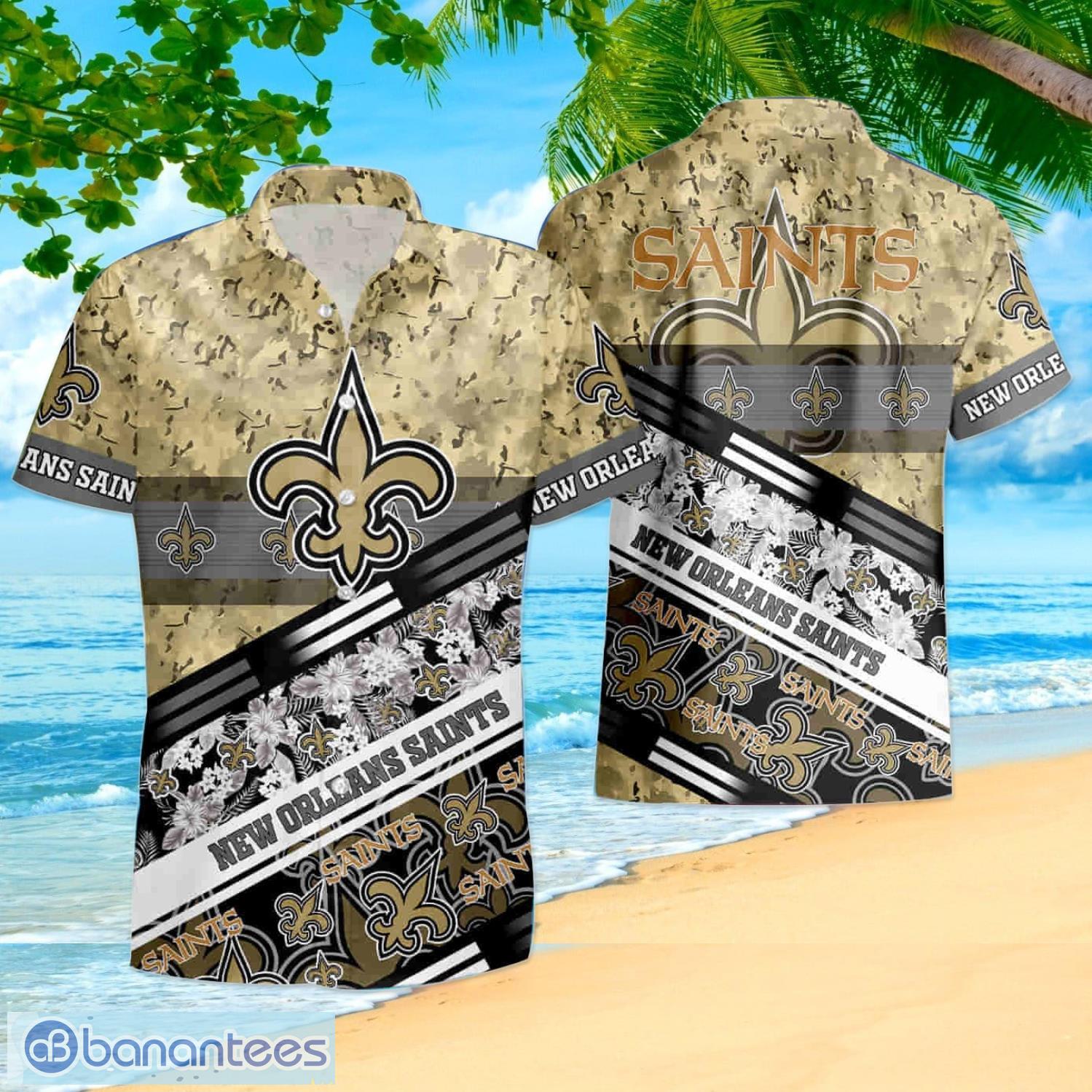 New Orleans Saints Custom Name NFL Hawaiian Shirt And Shorts Gift For Men  And Women Fans - Banantees