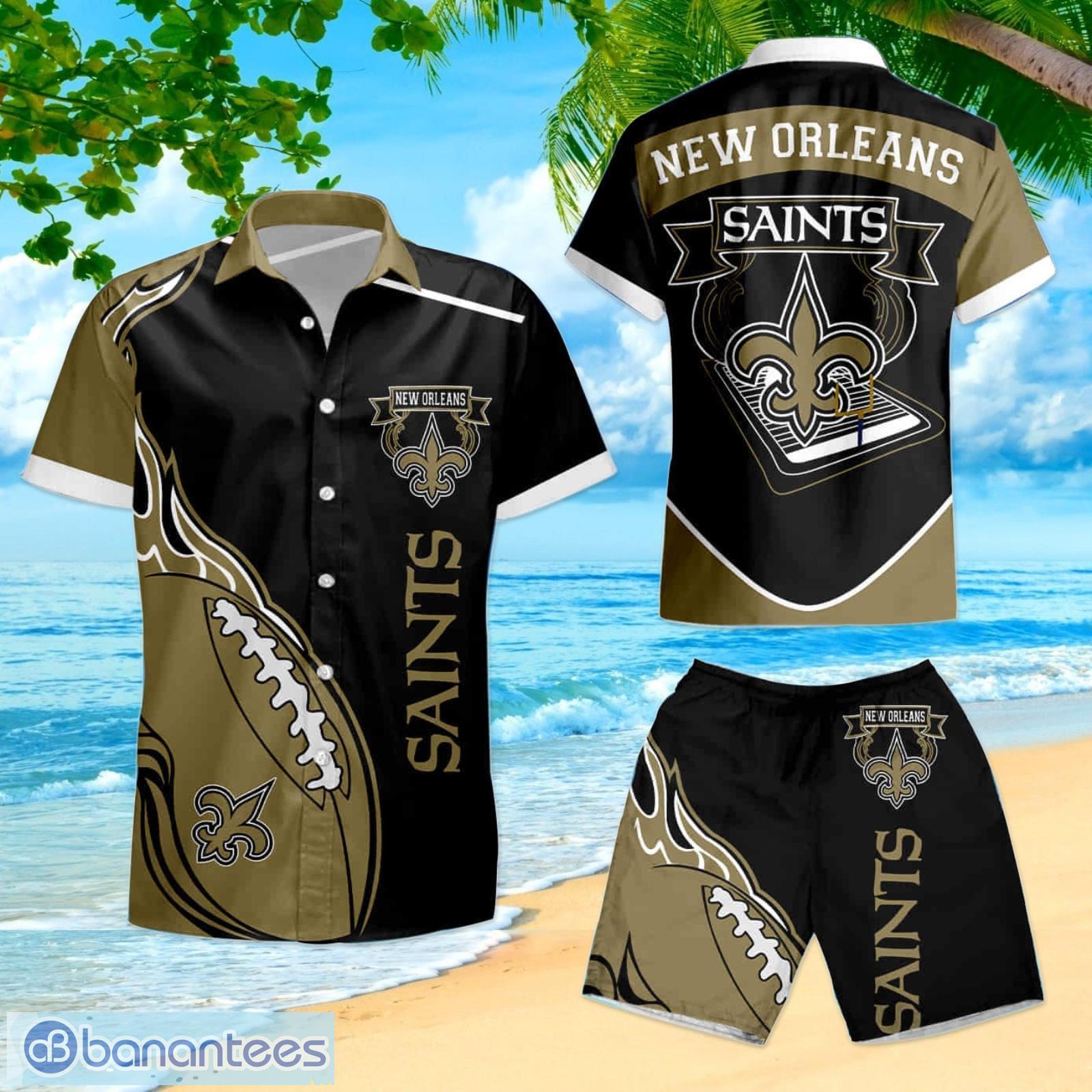 New Orleans Saints NFL football team Tropical Hawaiian Summer Shirts Shorts  - Owl Fashion Shop