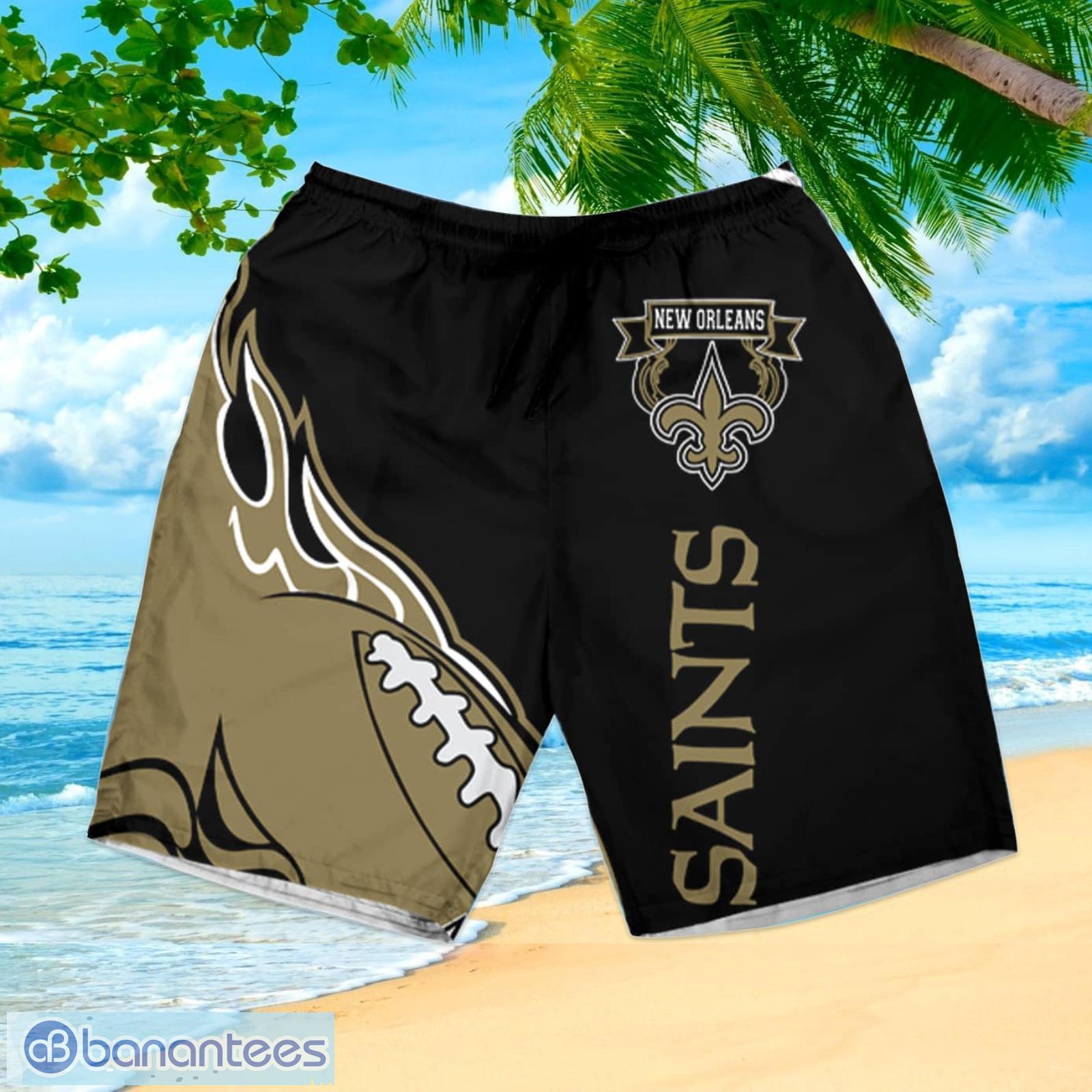 New Orleans Saints NFL Mens Tropical Sunset Hawaiian Shirt - Banantees