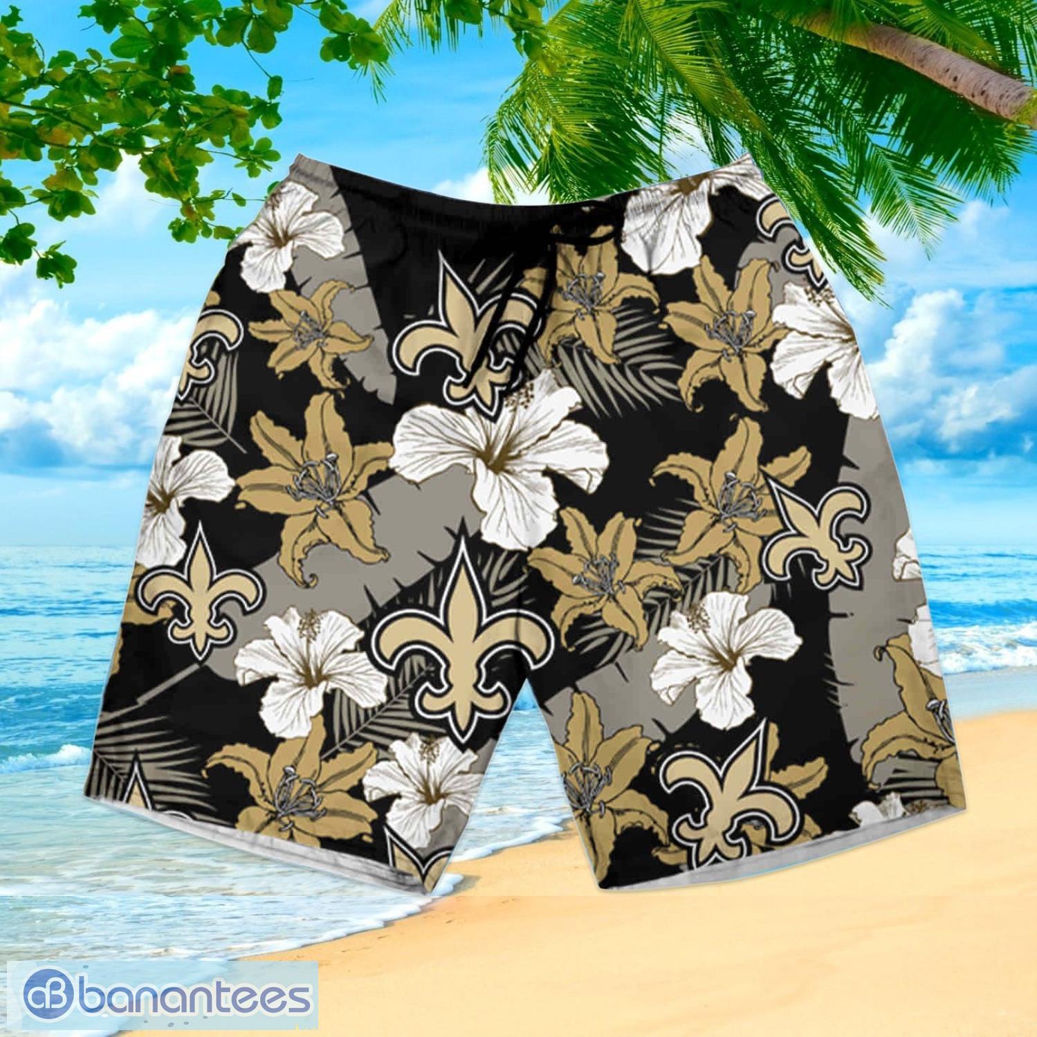 New Orleans Saints 3D Hawaiian Shirt And Shorts For Men And Women Gift Fans  - Banantees