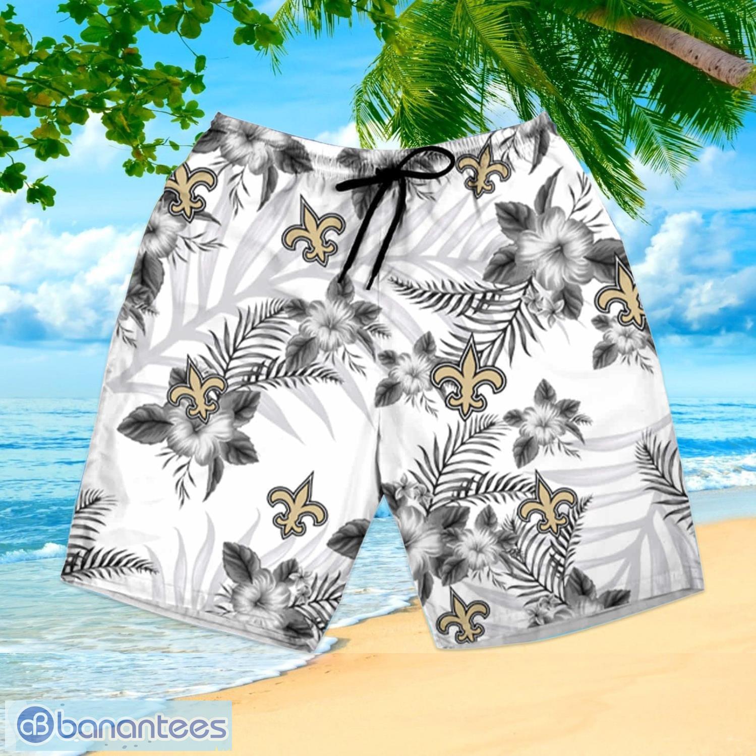 New Orleans Saints Custom Name NFL Hawaiian Shirt And Shorts Gift For Men  And Women Fans - Banantees