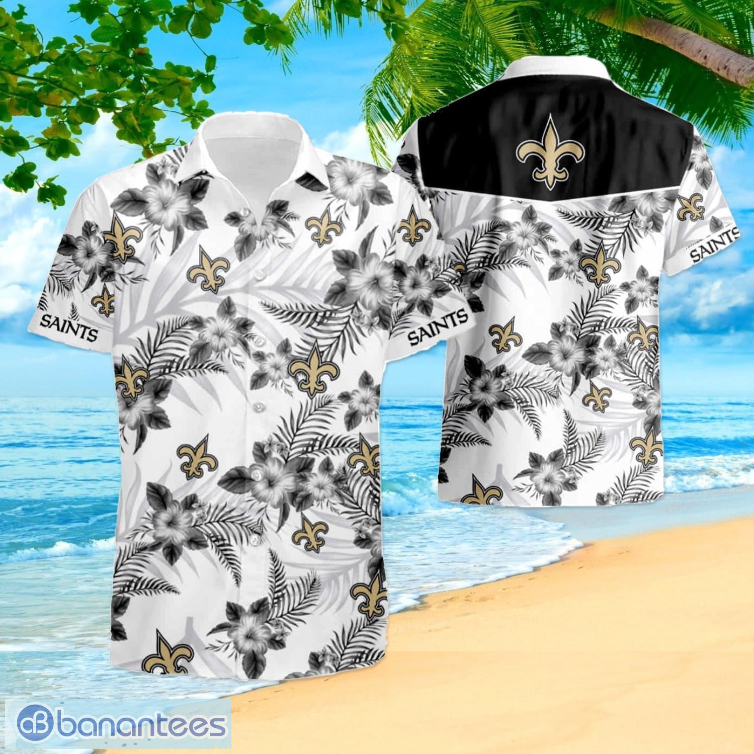 NFL New Orleans Saints Hawaiian Shirt Black - Ingenious Gifts Your