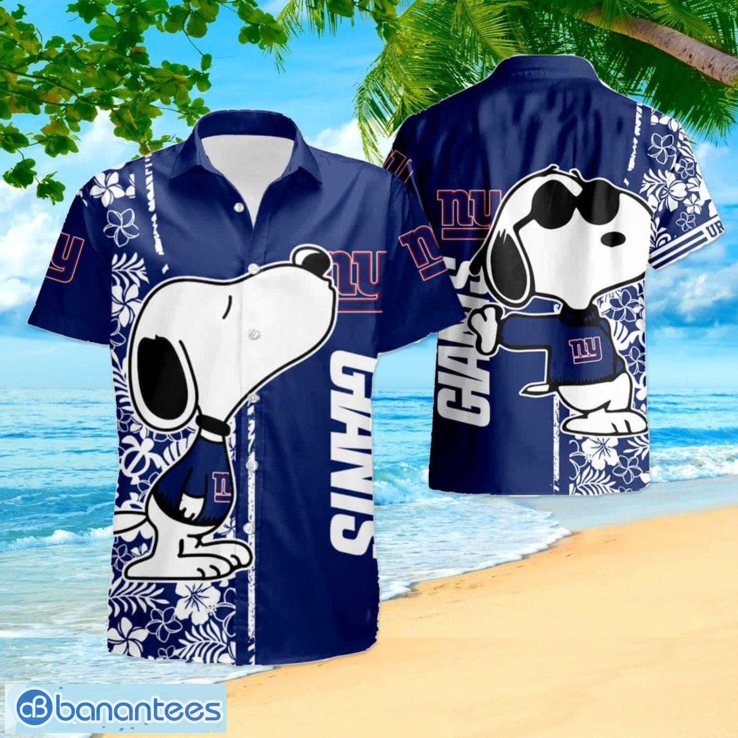 NY Giants Hawaiian Shirt Tropical Pattern New Trend Summer