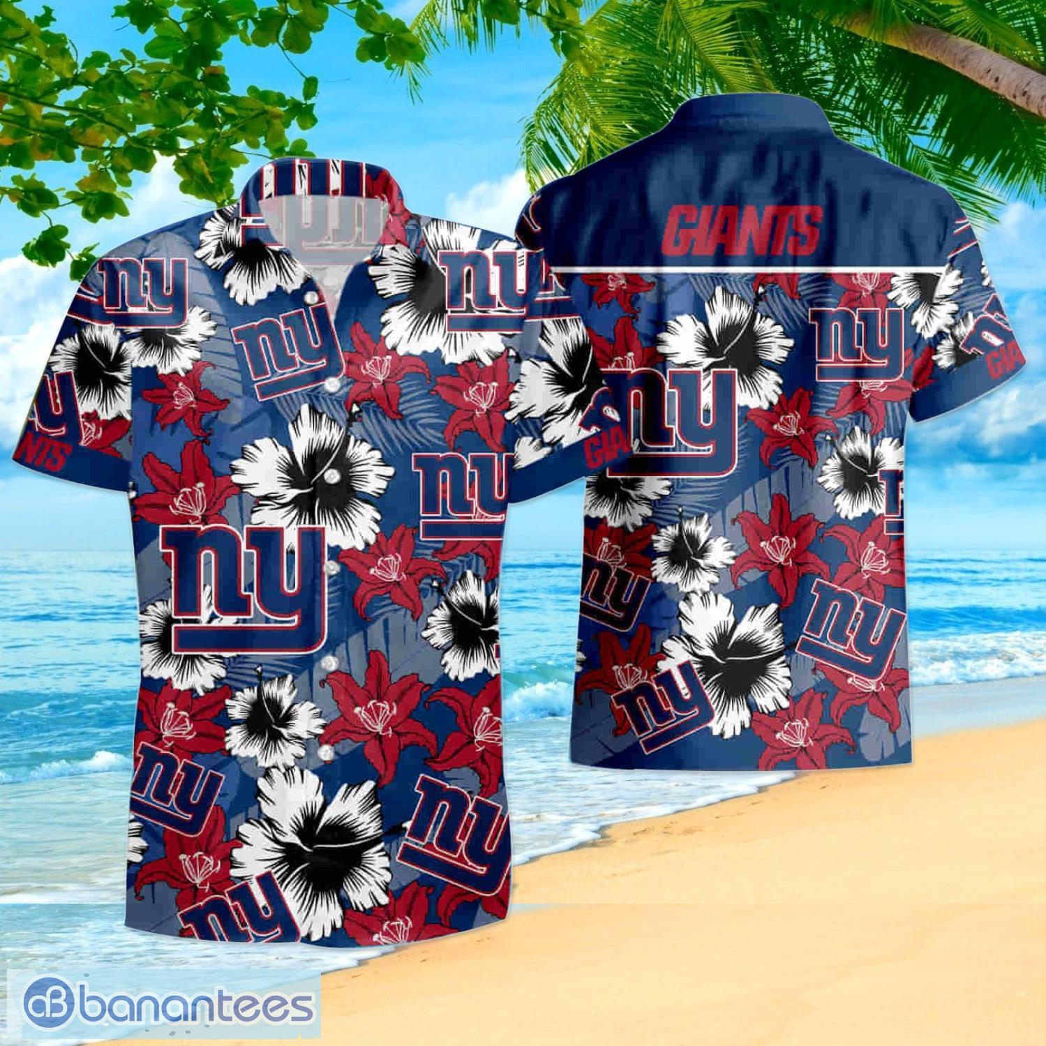 NY Giants Hawaiian Shirt Sporty Style New York Giants Gift