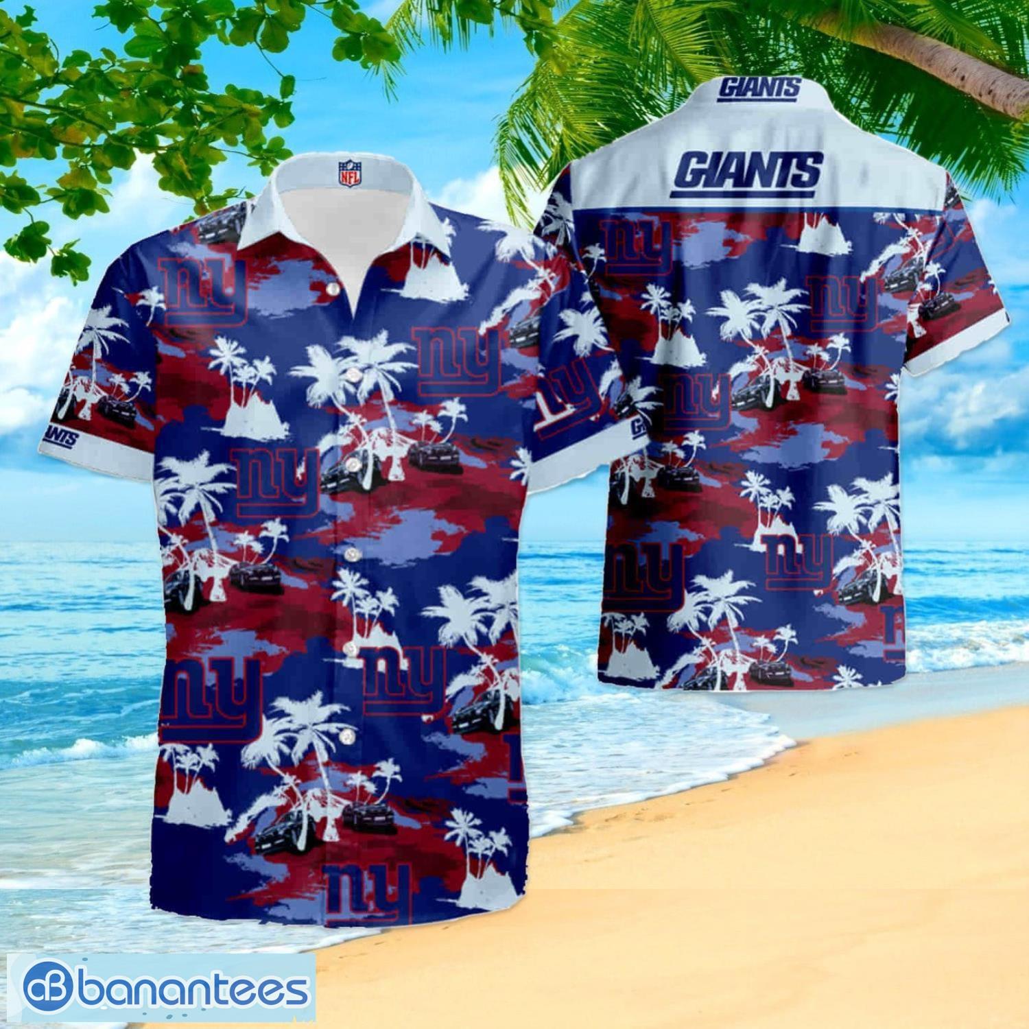 NY Giants Hawaiian Shirt Tropical Pattern New Trend Summer