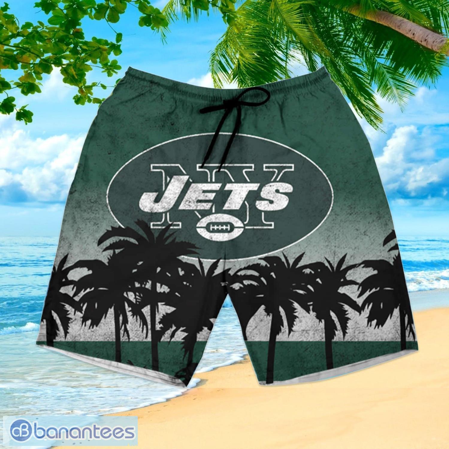 New York Jets Custom Name NFL Floral Hawaiian Shirt And Shorts Gift For Men  And Women Fans - Banantees