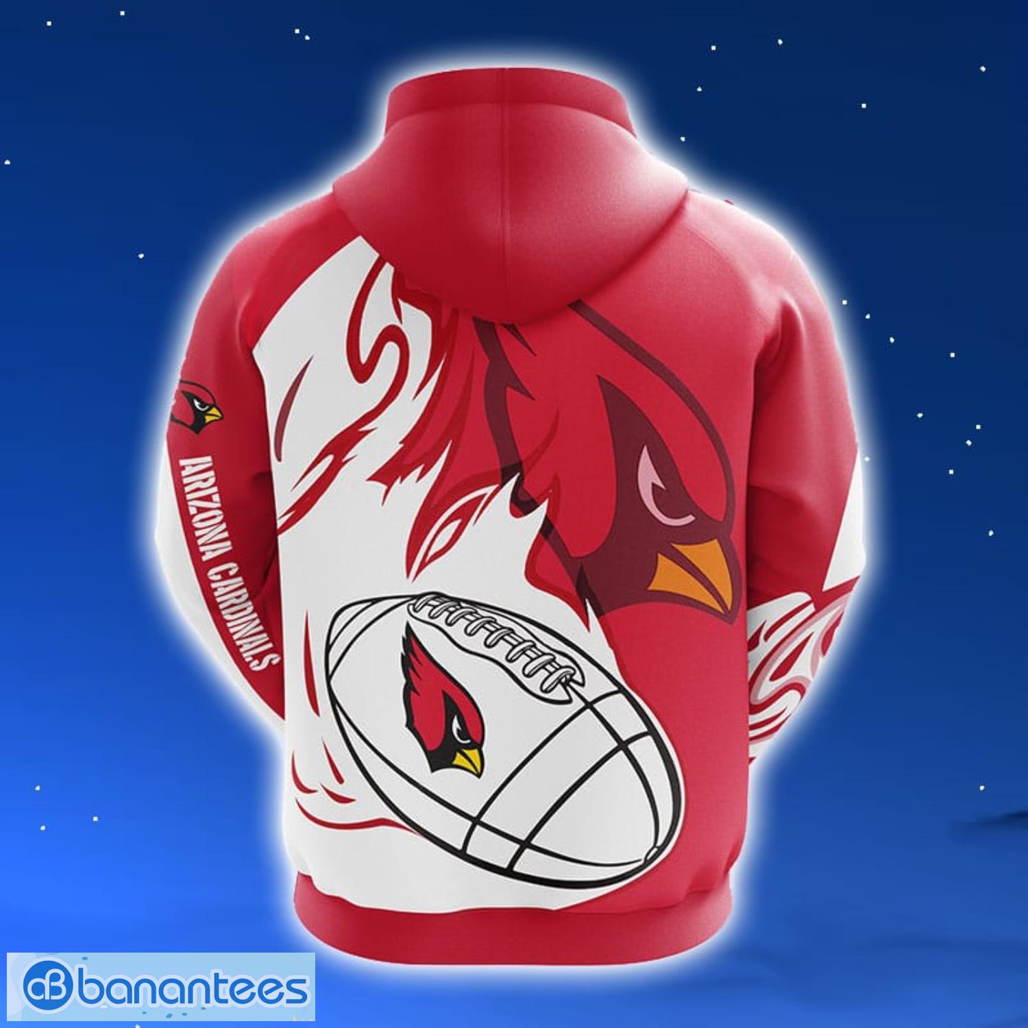 NFL Arizona Cardinals Red 3D Hoodie Zip Hoodie For Men And Women Sport Gift Product Photo 2