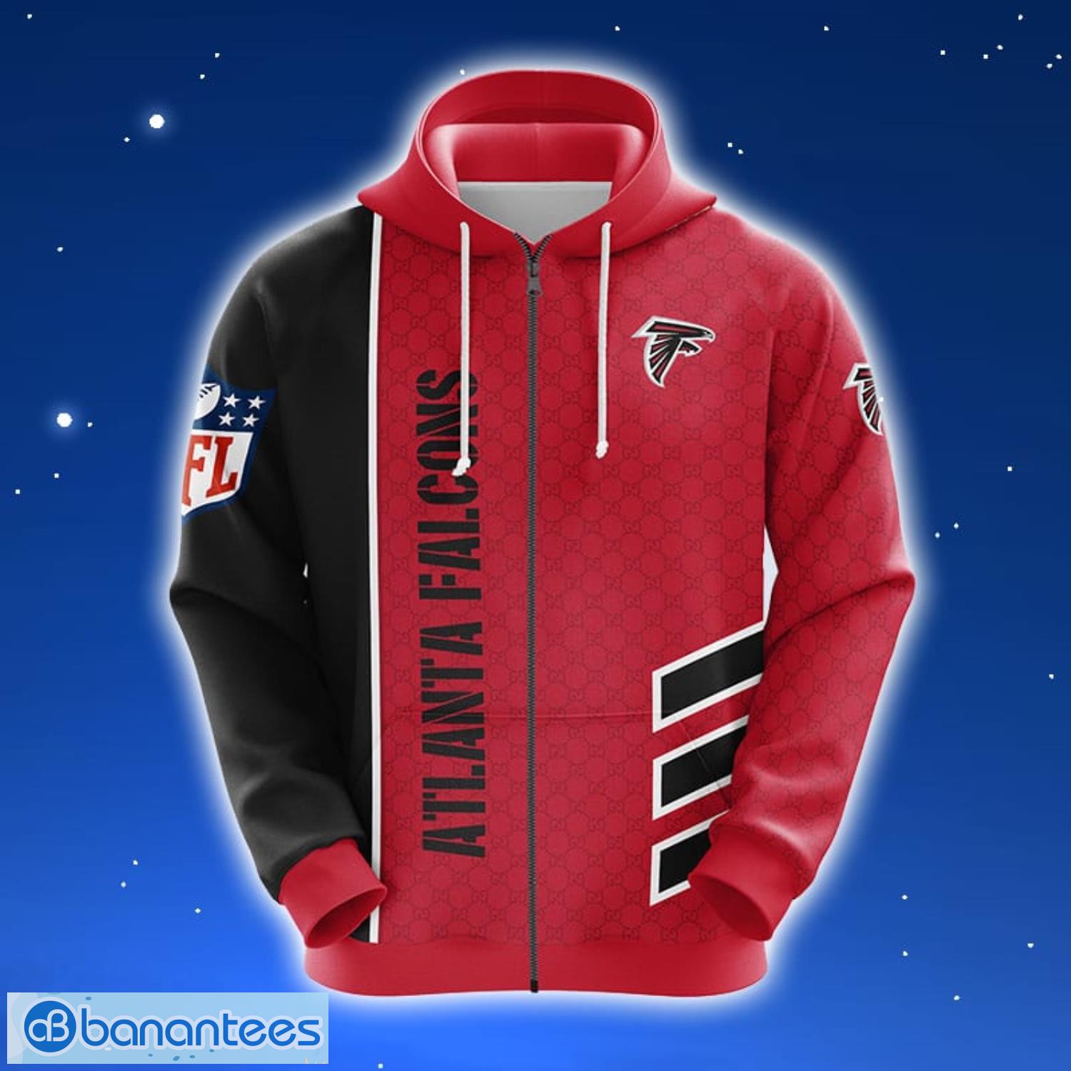 NFL Atlanta Falcons Red 3D Hoodie Zip Hoodie For Men And Women Sport Gift Product Photo 1