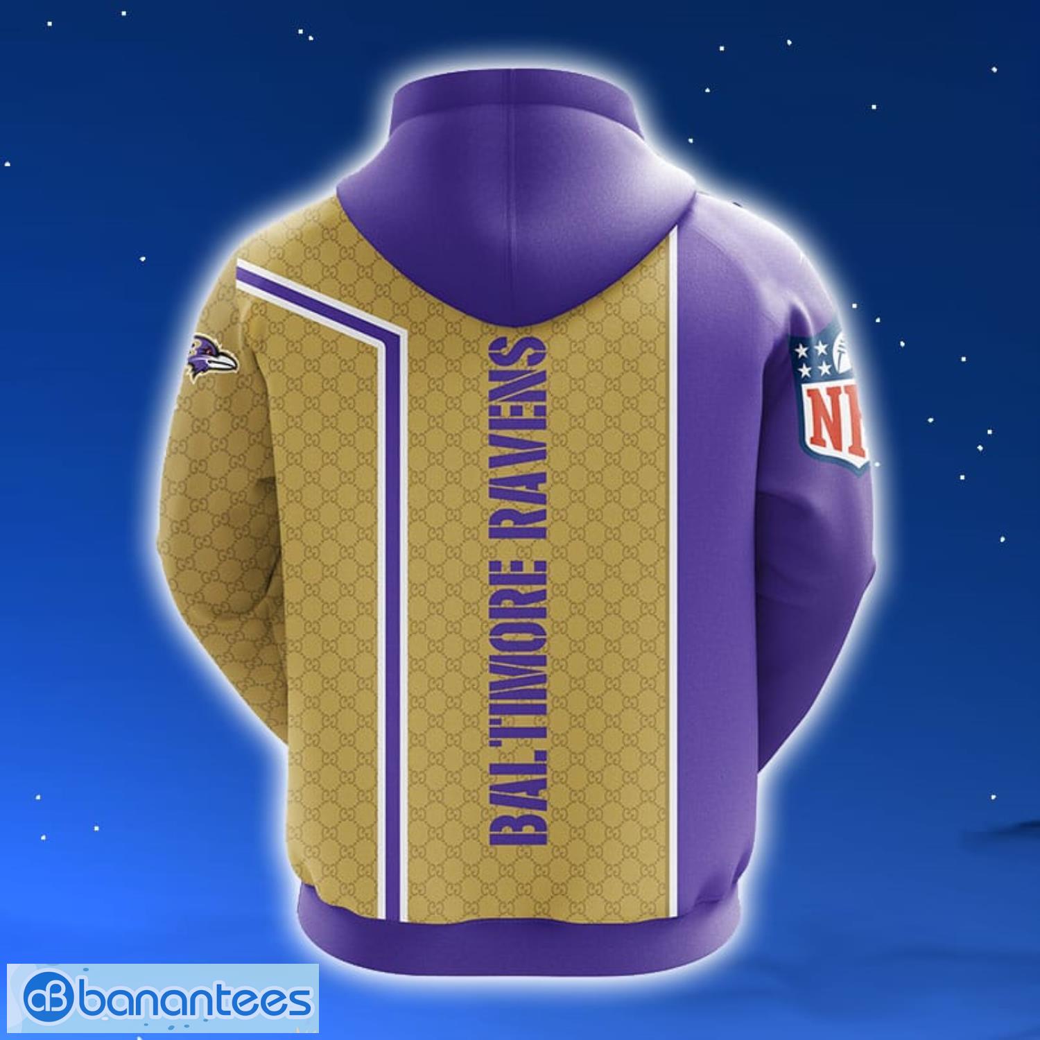 NFL Baltimore Ravens Violet Unisex 3D Hoodie Zip Hoodie For Men And Women Sport Gift Product Photo 2