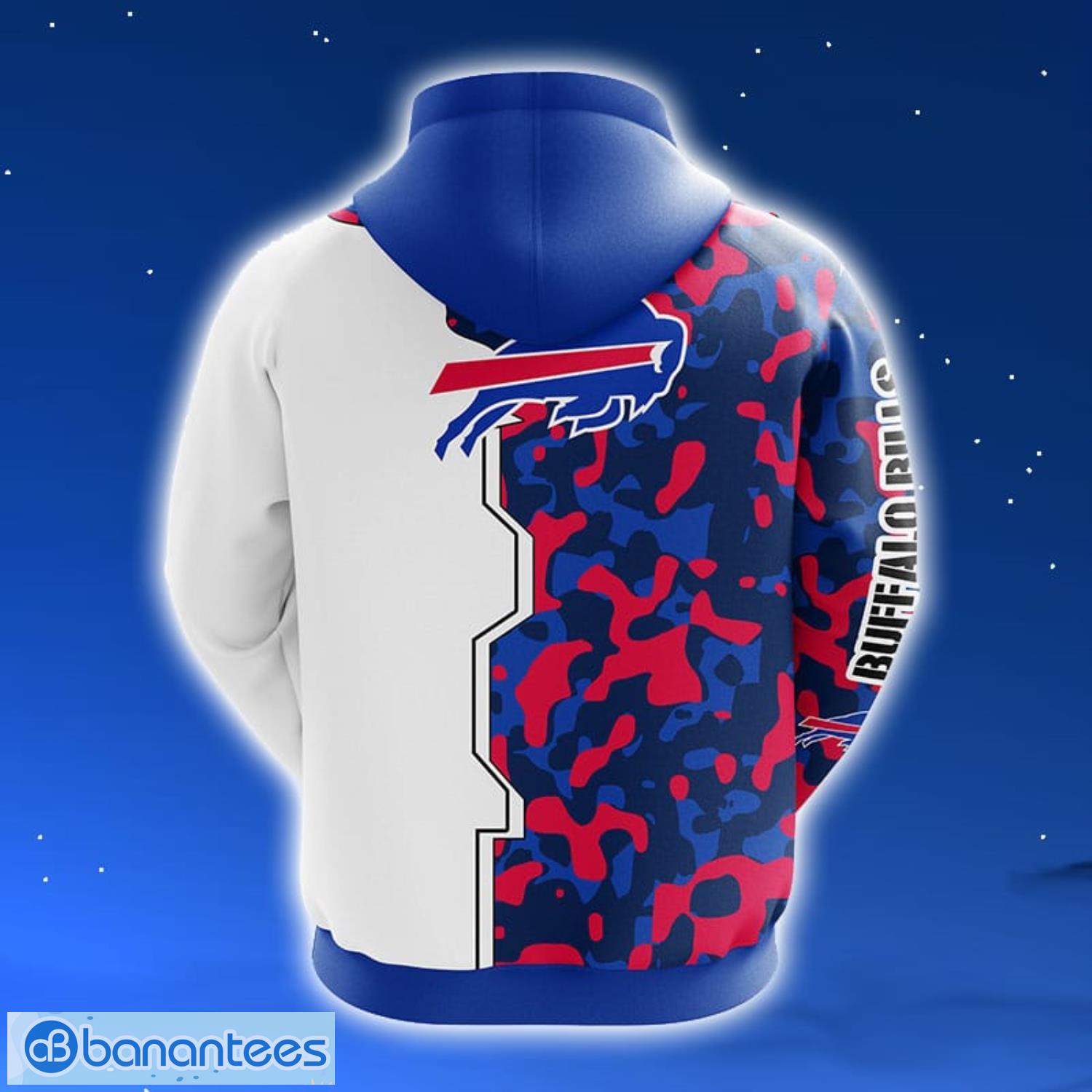 NFL Buffalo Bills Camouflage Blue 3D Hoodie Zip Hoodie For Men And Women Sport Gift Product Photo 2